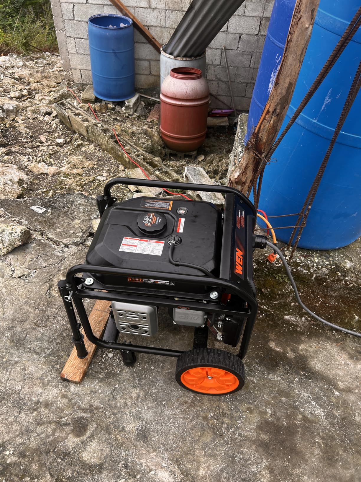WEN 8000-Watt 120V/240V Dual Fuel Portable Generator, Electric Start, 340cc, Transfer-Switch and RV-Ready with CO Watchdog (DF8000X) customer photo 2