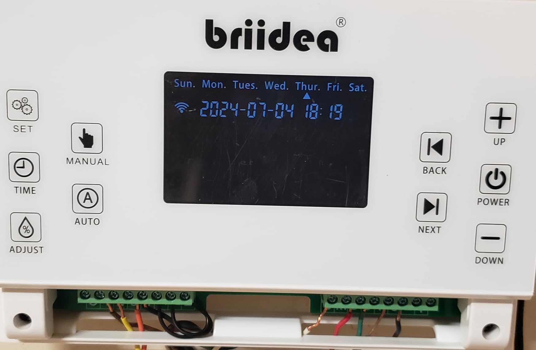8 Zones WiFi Smart Sprinkler Controller, Briidea Automatic Irrigation Controllers with Customized Watering Schedule & Seasonal Adjustment, Water Efficiently and Keep Your Plants Healthy, MK-117 customer photo 2