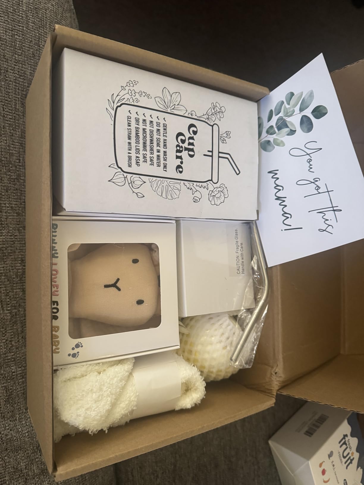 New Mom Care Package After Baby, 7pcs New Mom Gifts Set After Birth, Postpartum Gifts for Mom, After Birth Postpartum Essentials for Mom Kit, Pregnancy Gifts for First-Time Moms, Expecting Mom customer photo 2