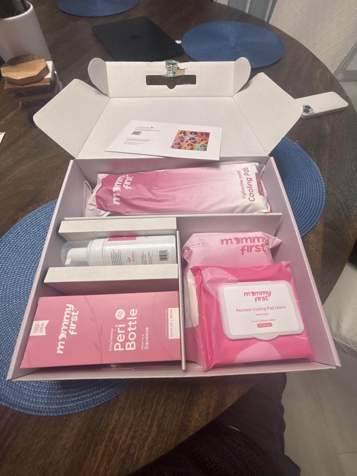 Mommy First® Postpartum Essentials Recovery Kit - Next-Gen Perineal Ice Packs, Alcohol-Free Witch Hazel Healing Foam and Liners, Upside Down Peri Bottle & Postpartum Underwear for Postpartum Recovery customer photo 1