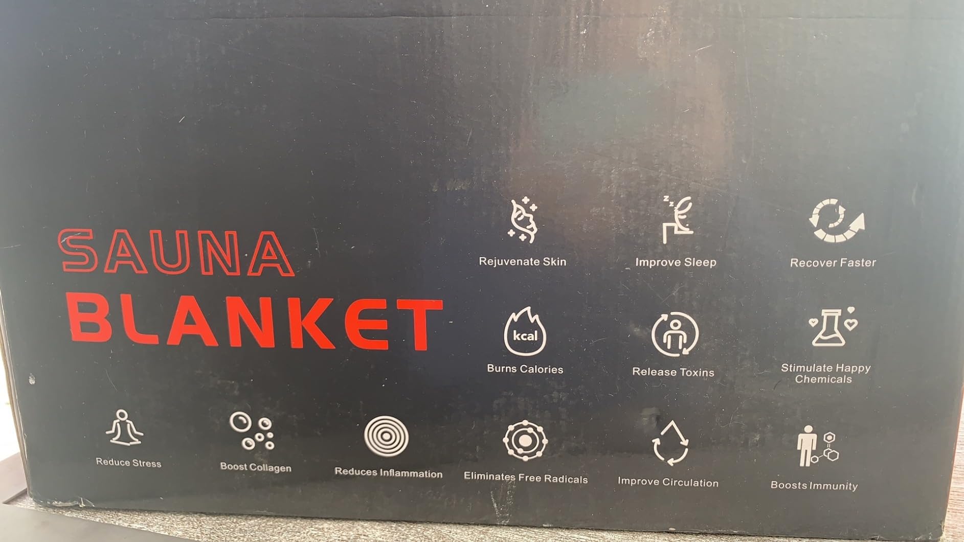Infrared Sauna Blanket, Portable Sauna Blanket for Detoxification, Crystal Therapy Personal Sauna for Home Relaxation, 20-60 Mins Timer, 95-167°F Temp Range, 5.74 ft x 2.53ft customer photo 1