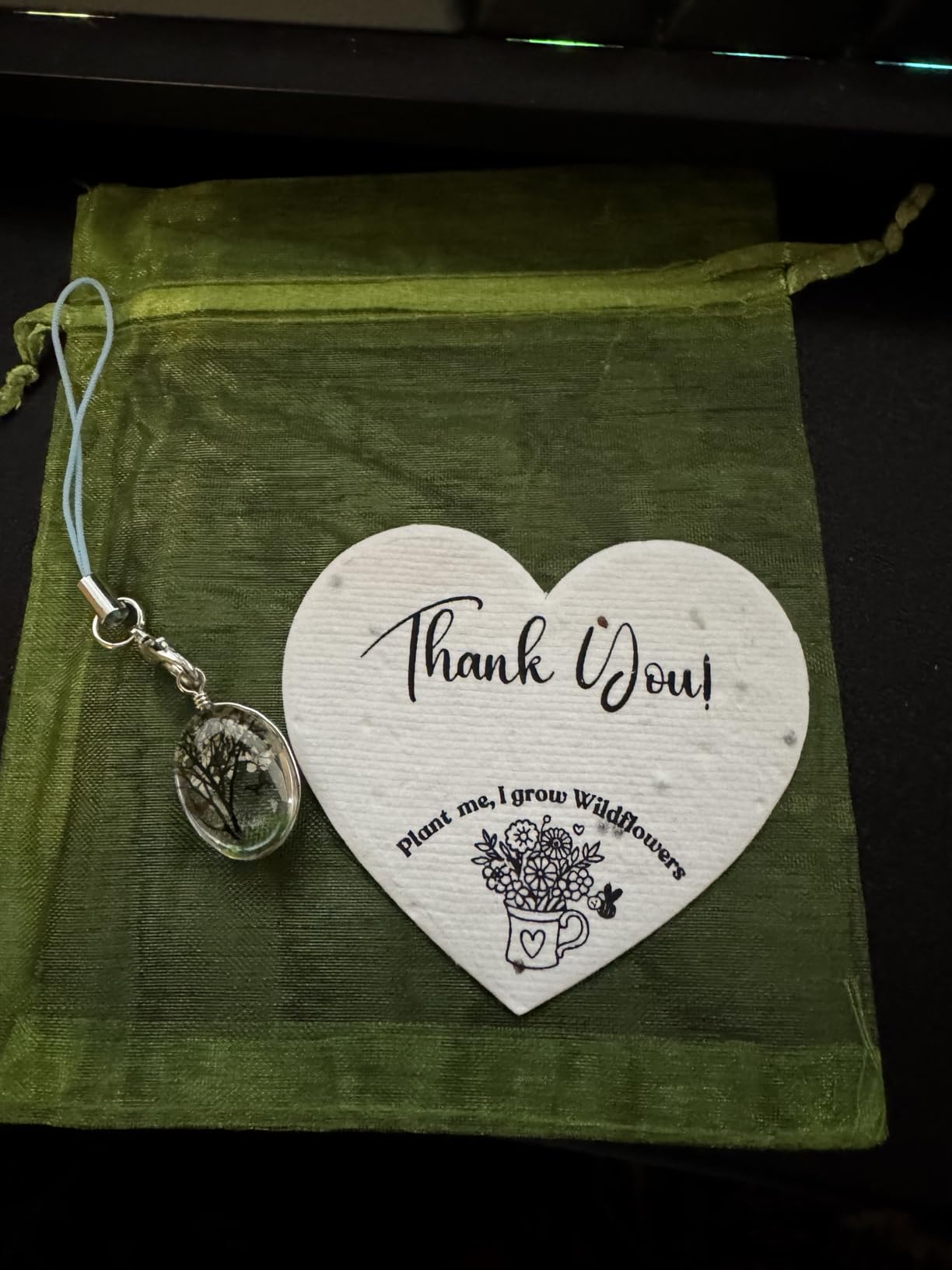 50 Plantable Seed Paper Hearts with Wildflower Seeds - A Thank You Card That Grows | A Memorable Gift Tag That Keeps Giving | 2.5in x 2in Thank You Note for Bridal Shower, Weddings, Holidays, and for Small Business Thank You Cards customer photo 2