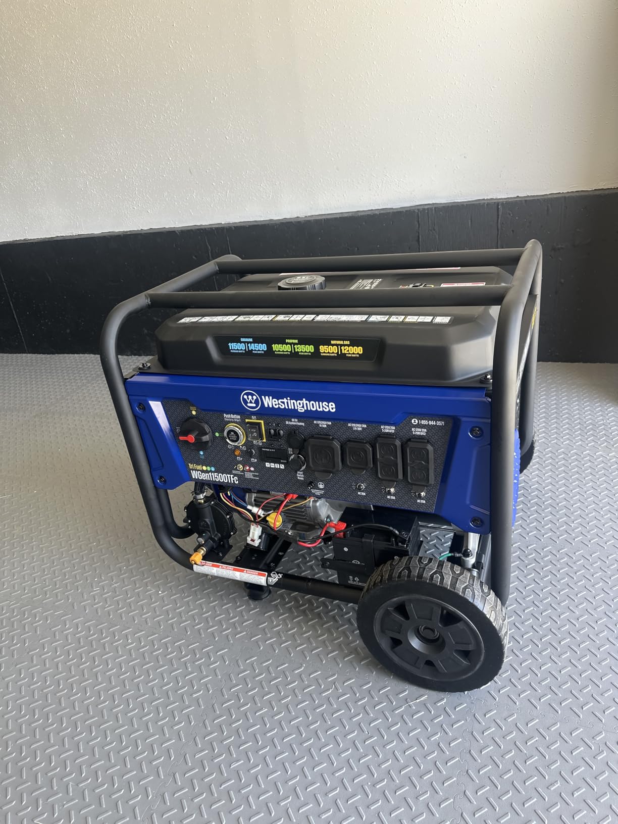 Westinghouse Outdoor Power Equipment 14500 Peak Watt Dual Fuel Home Backup Portable Generator, Remote Electric Start, Transfer Switch Ready, Gas and Propane Powered customer photo 1