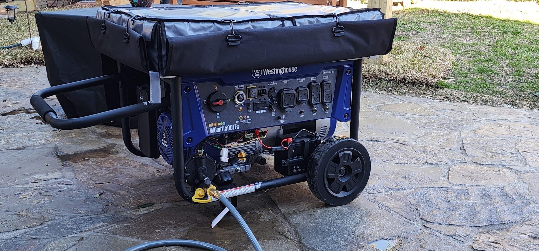Westinghouse Outdoor Power Equipment 14500 Peak Watt Dual Fuel Home Backup Portable Generator, Remote Electric Start, Transfer Switch Ready, Gas and Propane Powered customer photo 2