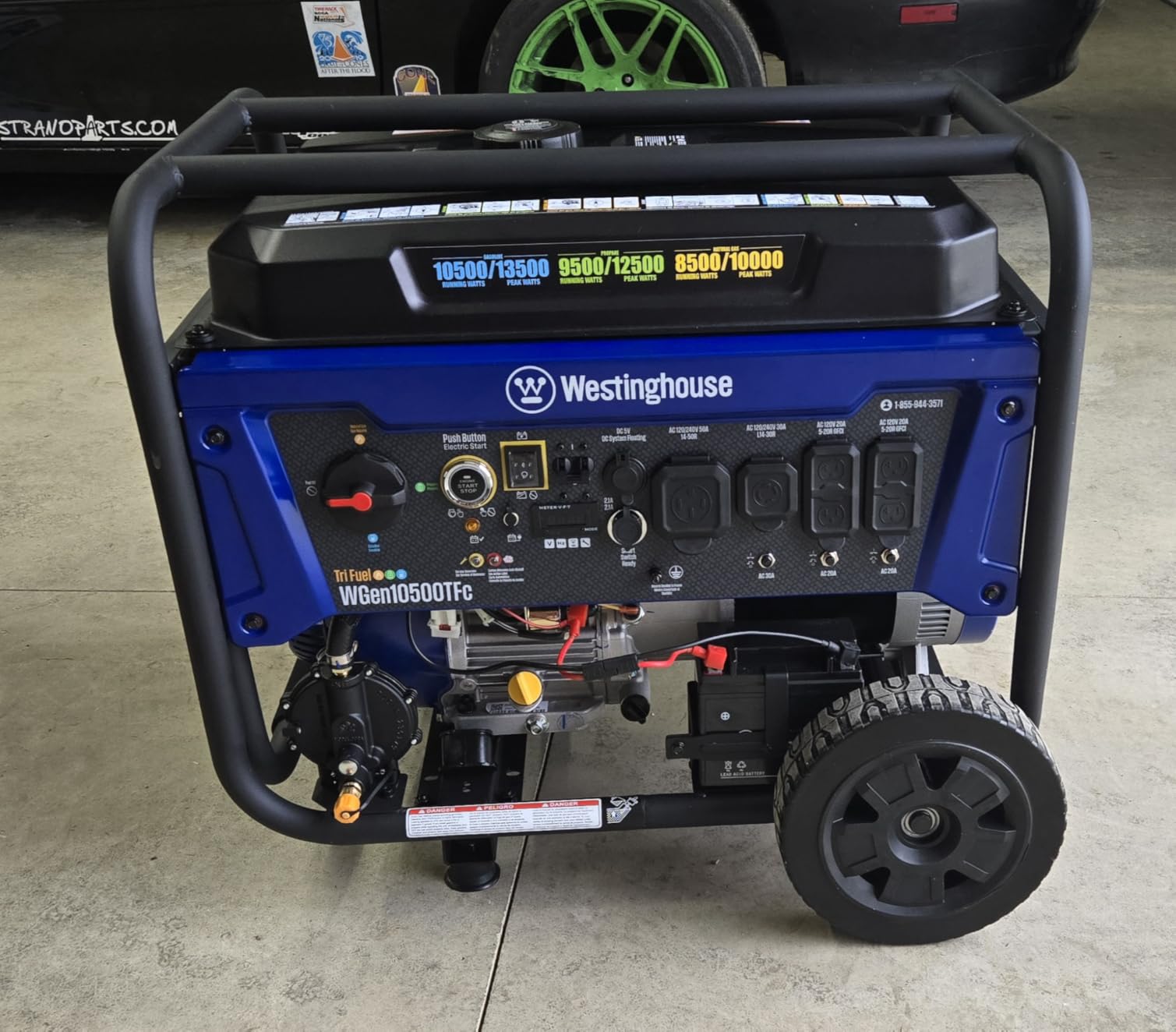 Westinghouse 13500 Peak Watt Dual Fuel Home Backup Portable Generator, Remote Electric Start, Transfer Switch Ready, Gas and Propane Powered customer photo 1