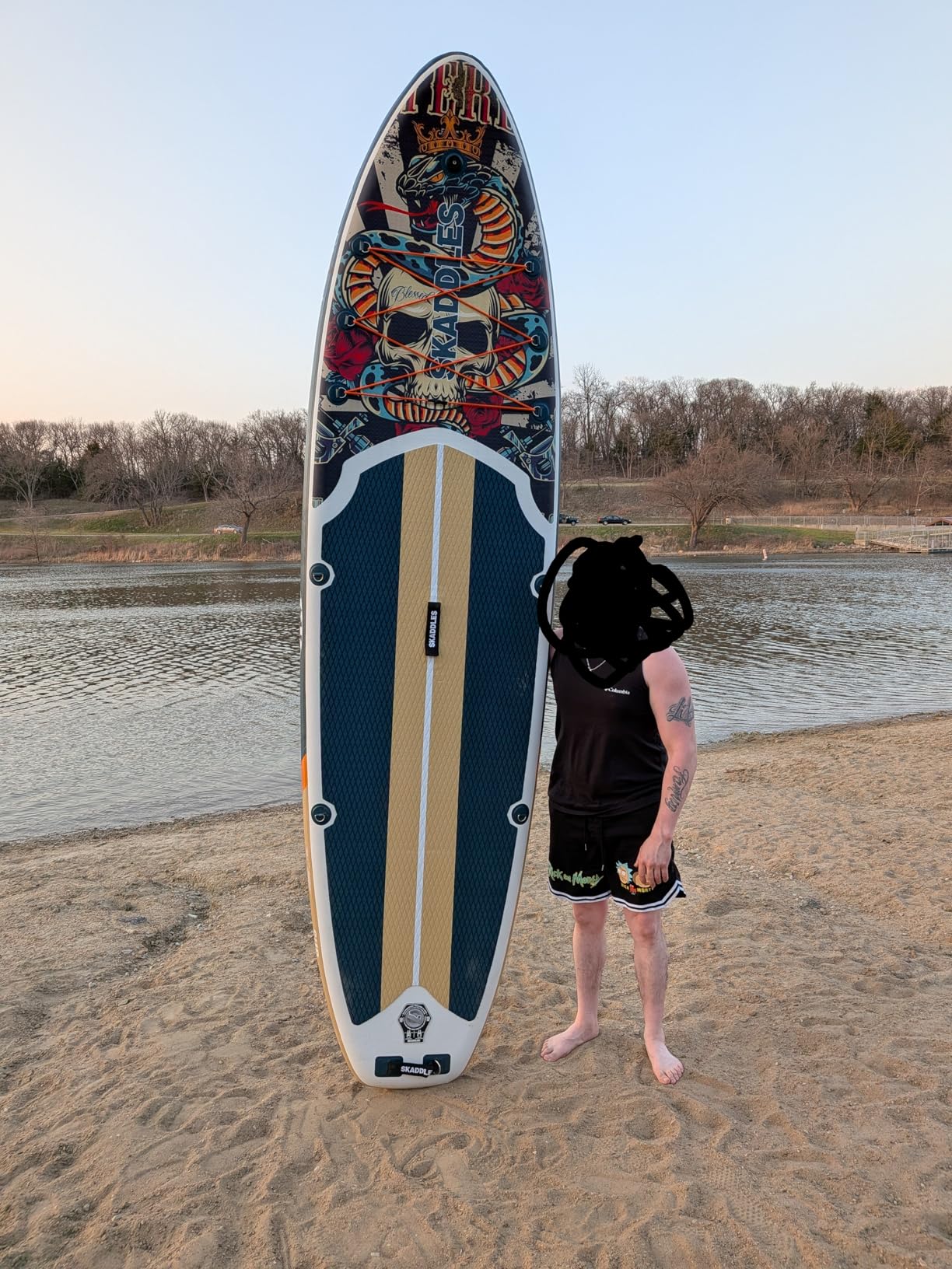 10'6'' Inflatable Stand Up Paddle Board (SUP) for Adults and Youth with Non-Slip Deck - Complete Accessories Kit, for Fishing, Yoga, Fitness & Family Fun customer photo 2