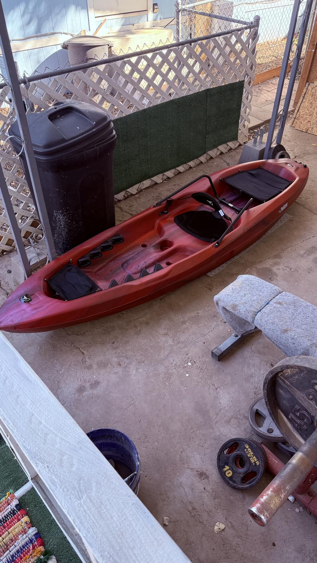 Pelican Seek 100X - Recreational Sit on top Kayak - Lightweight Smart Design - Adjustable Ergoform™ Seating System - 10 ft customer photo 1