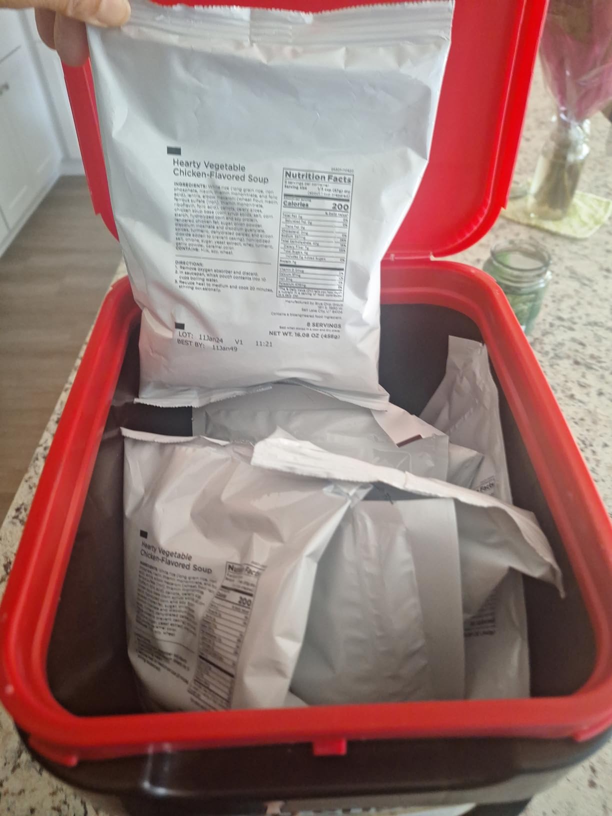 4Patriots Emergency Entree Food Kit – 128 Servings, Tasty Freeze-Dried MRE Survival Meals, 25 Year Shelf Life customer photo 2