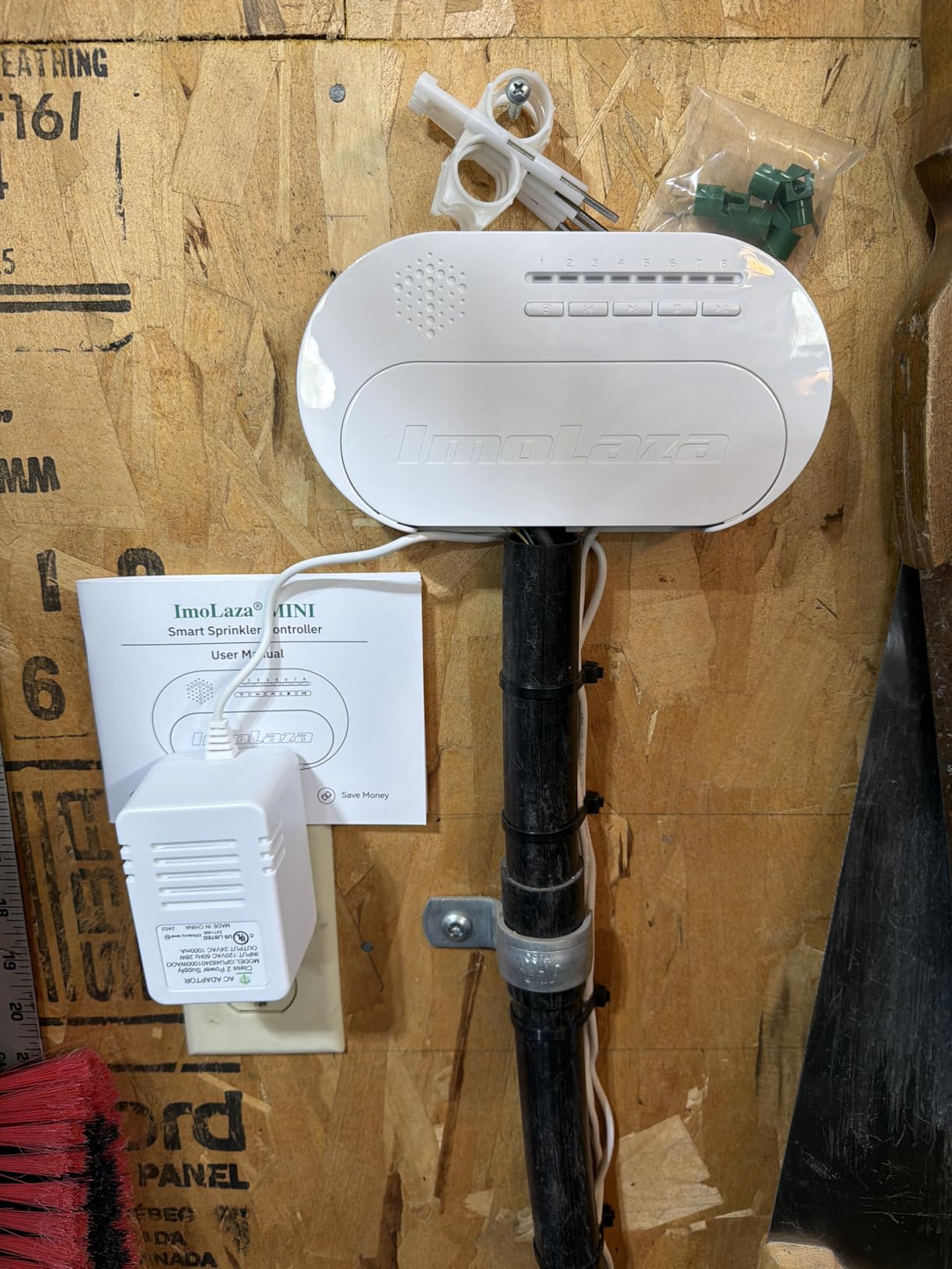 Indoor Smart Sprinkler Controller, Automatic Water Saving Irrigation Controller, 2.4GHz WiFi, Rain Freeze Wind Skip, Easy Install & App Remote Control (6-Zone) customer photo 1