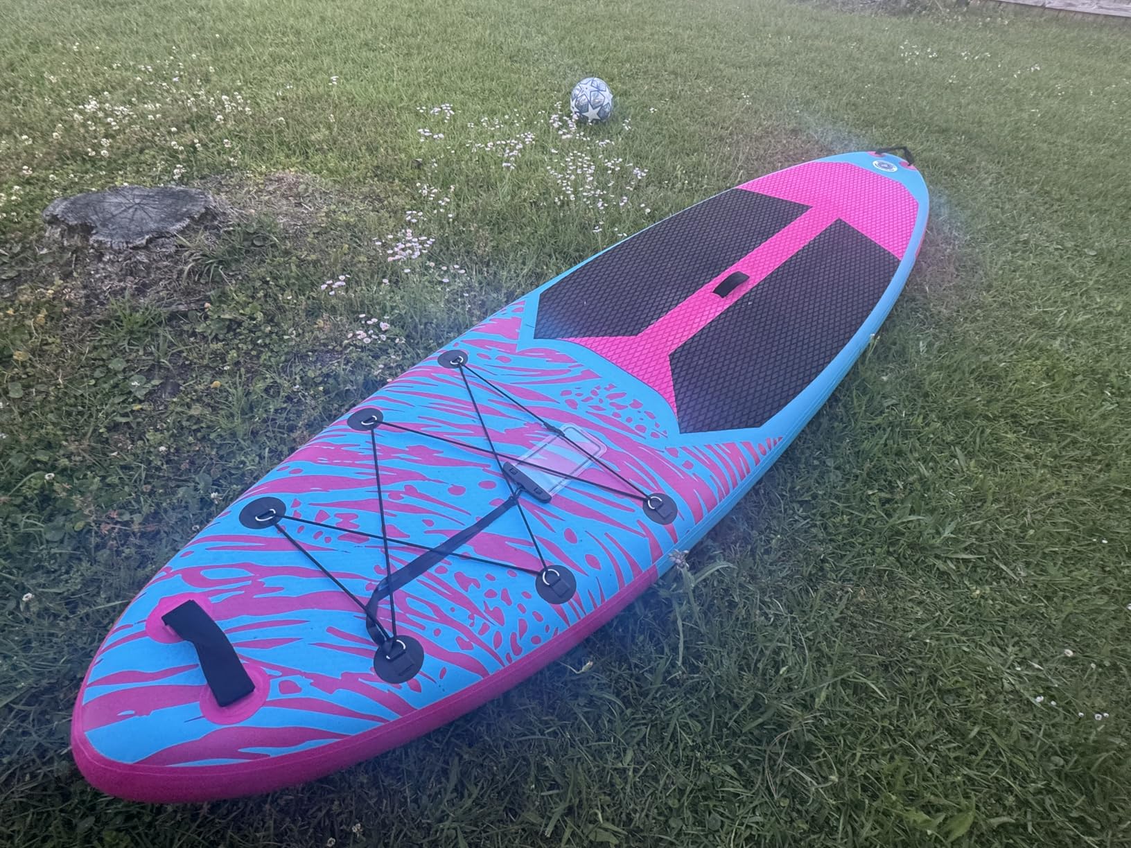 Sweetcrispy Inflatable Stand Up Paddle Board with Premium SUP Paddleboard Accessories,2-in-1 Paddle,Wide Stable Design,Non-Slip Comfort Deck for Adults & Youth of All Skill Levels customer photo 2