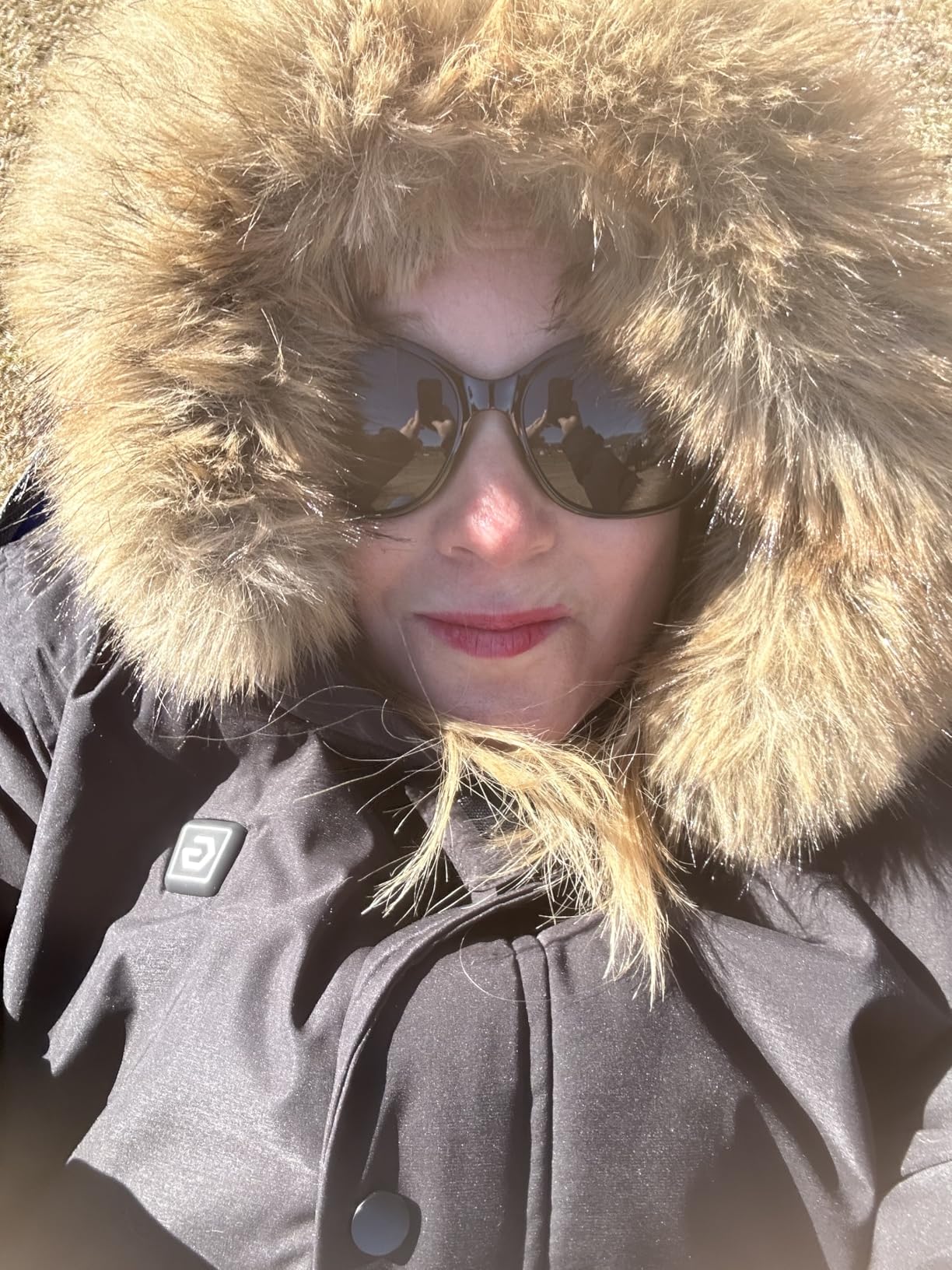 Graphene Women Heated Long Jacket with 18400 mAh Battery Pack customer photo 1