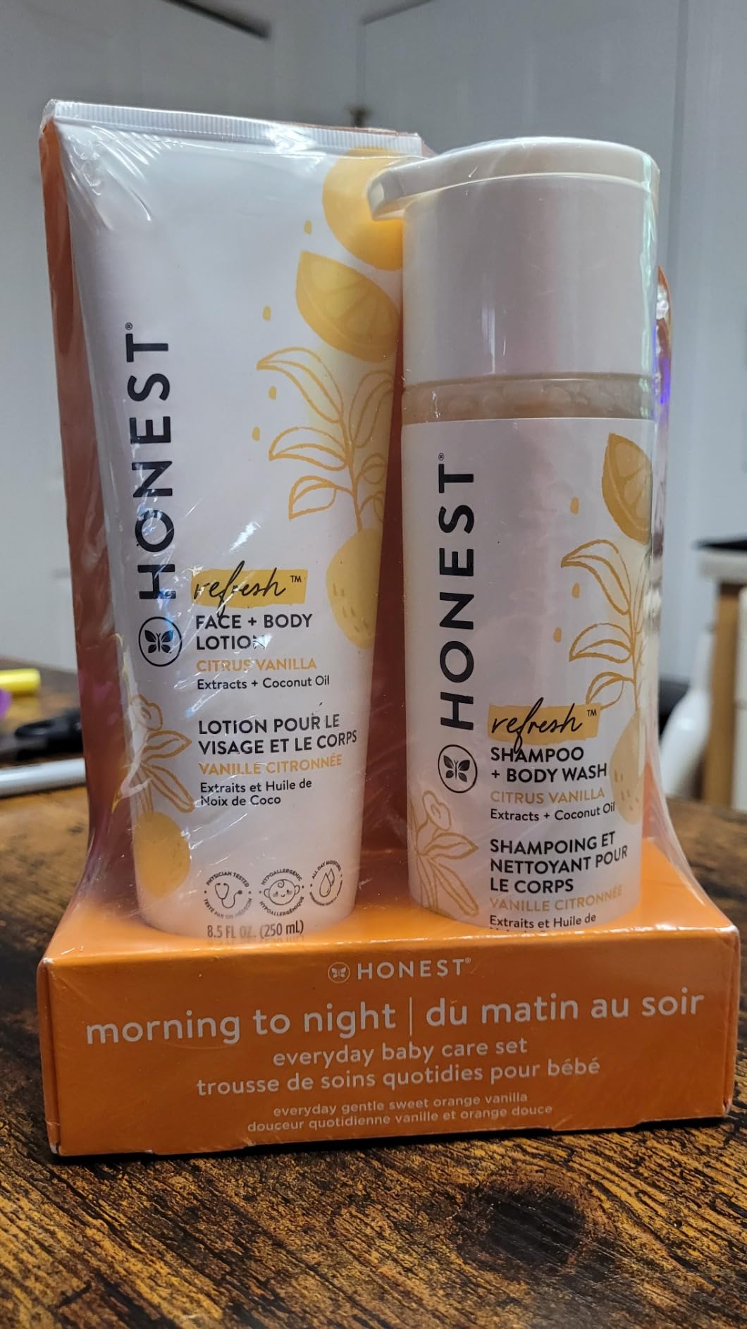 The Honest Company 2-in-1 Cleansing Shampoo and Body Wash, Face Lotion Bundle, Disney Design, Gentle for Baby, Dermatologist Tested, Sensitive Fragrance-Free, 18.5 fl oz customer photo 1