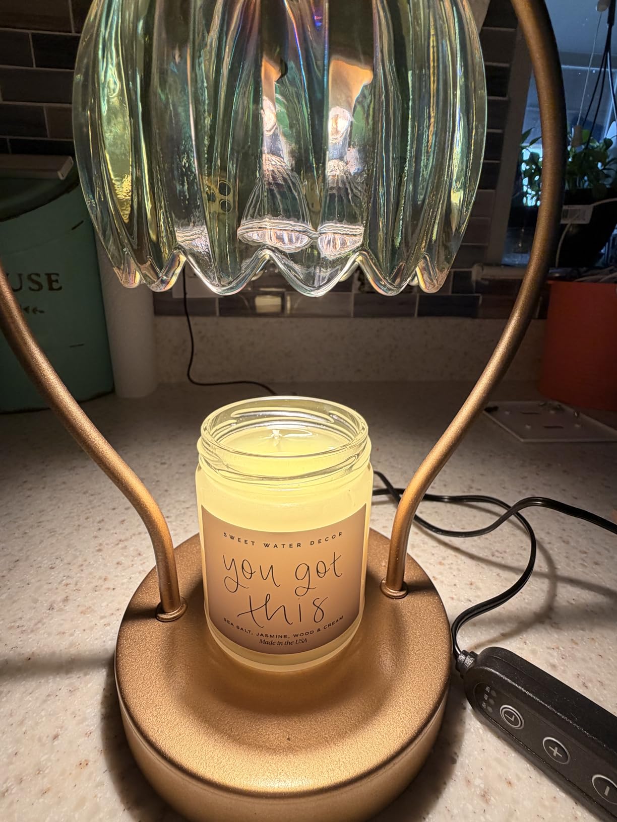 Sweet Water Decor The Best Is Yet To Come, Sea Salt Citrus Musk Amber Scent, 9oz Soy Candle, Gold Lid, Non-Toxic, Gift for Engagement, Graduation, Retirement, Wedding, Bridal Party, 40+ Hour Burn Time customer photo 1