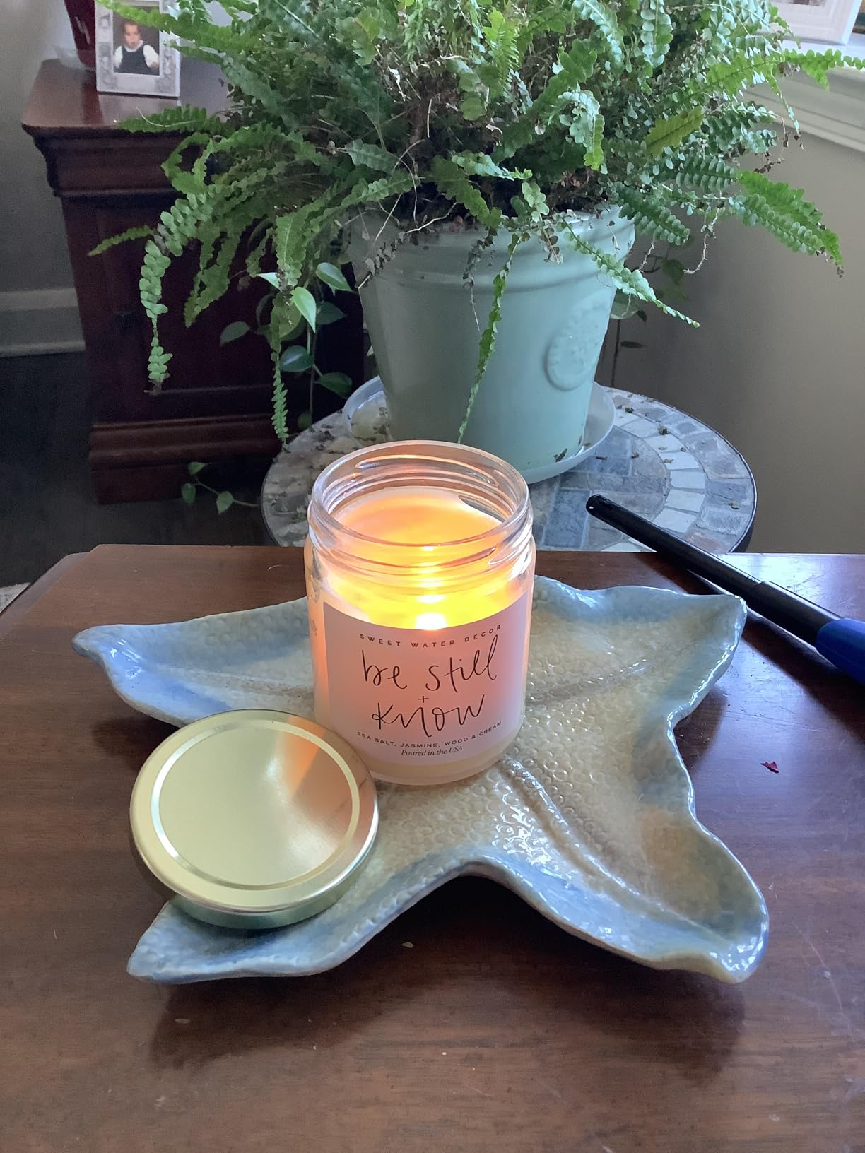 Sweet Water Decor The Best Is Yet To Come, Sea Salt Citrus Musk Amber Scent, 9oz Soy Candle, Gold Lid, Non-Toxic, Gift for Engagement, Graduation, Retirement, Wedding, Bridal Party, 40+ Hour Burn Time customer photo 2