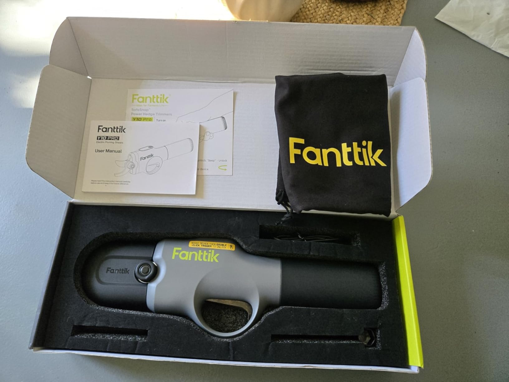 Fanttik Y10 Pro Cordless Electric Pruning Shears with Brushless Motor, LED Display, 4-Level Safety System, USB-C Fast Charging, SK5 Steel Blade for Branch Trimming customer photo 2