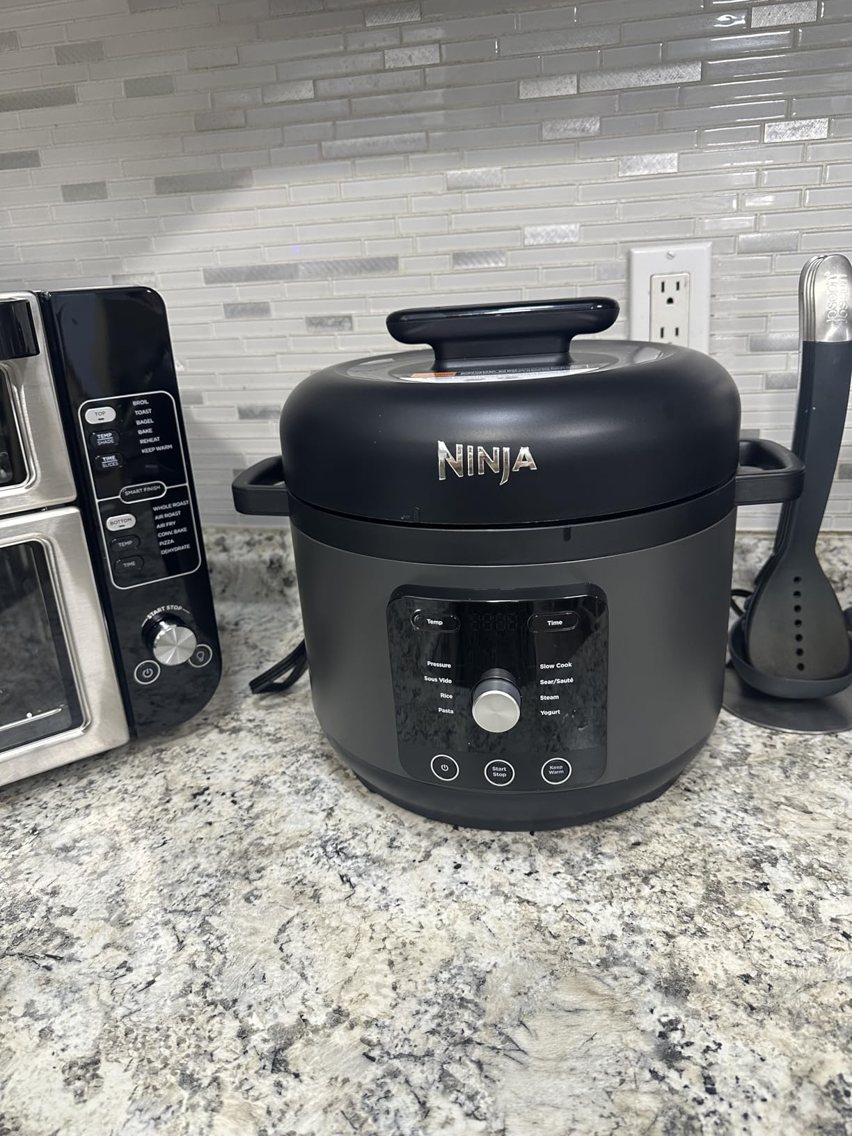 Ninja HyperHeat 9-in-1 Electric Pressure Cooker | 6.5 Qt Multi Cooker with Sear/Sauté, Slow Cooker, Rice Cooker, Sous Vide | 1200W | Fast Cooking, PFAS-Free Pot | Dark Gray | PC201GY customer photo 2