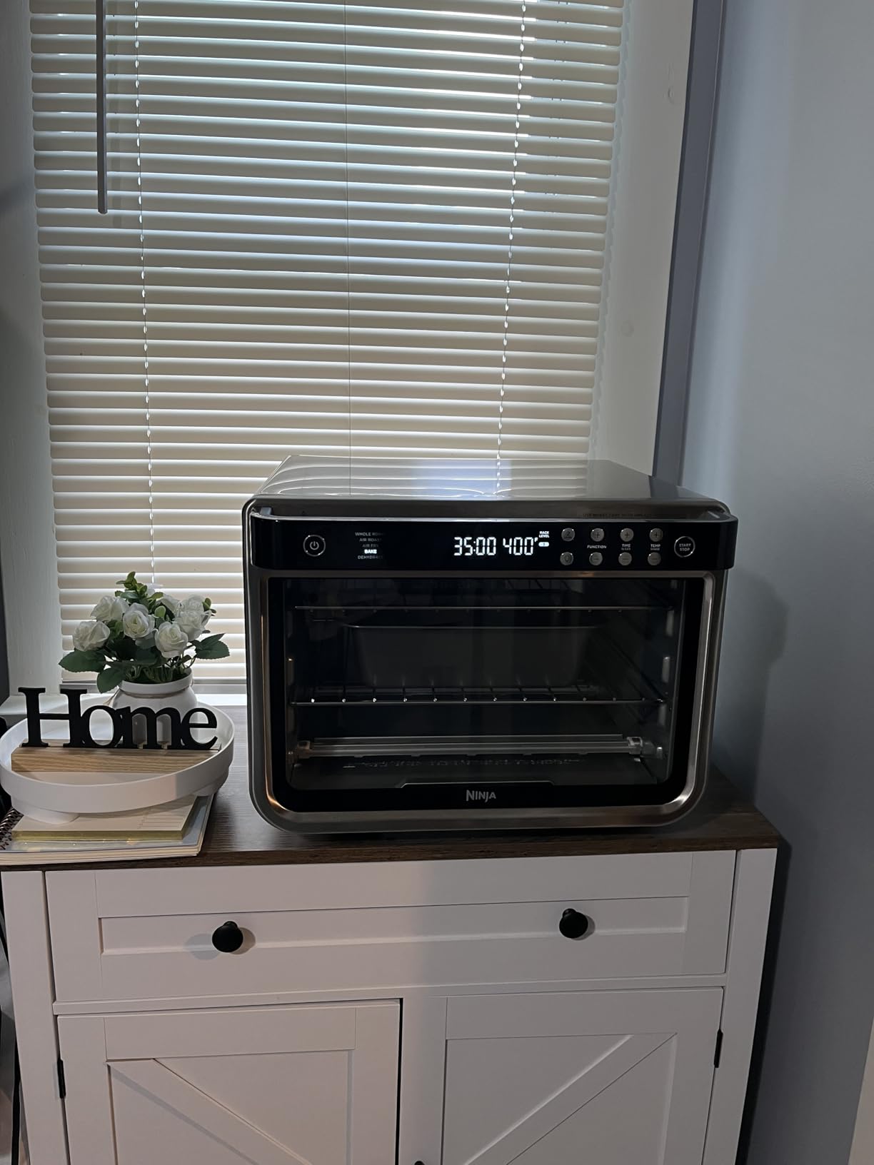 Ninja Double Oven Pro Smart XL Countertop Oven & Air Fryer | 30.2 Qt Capacity | 12-in-1 with Smart Finish & DualZone Tech to Cook 2 Meals at Once | Fits up to 4.5lb Chicken | Stainless Steel | DCT801 customer photo 1