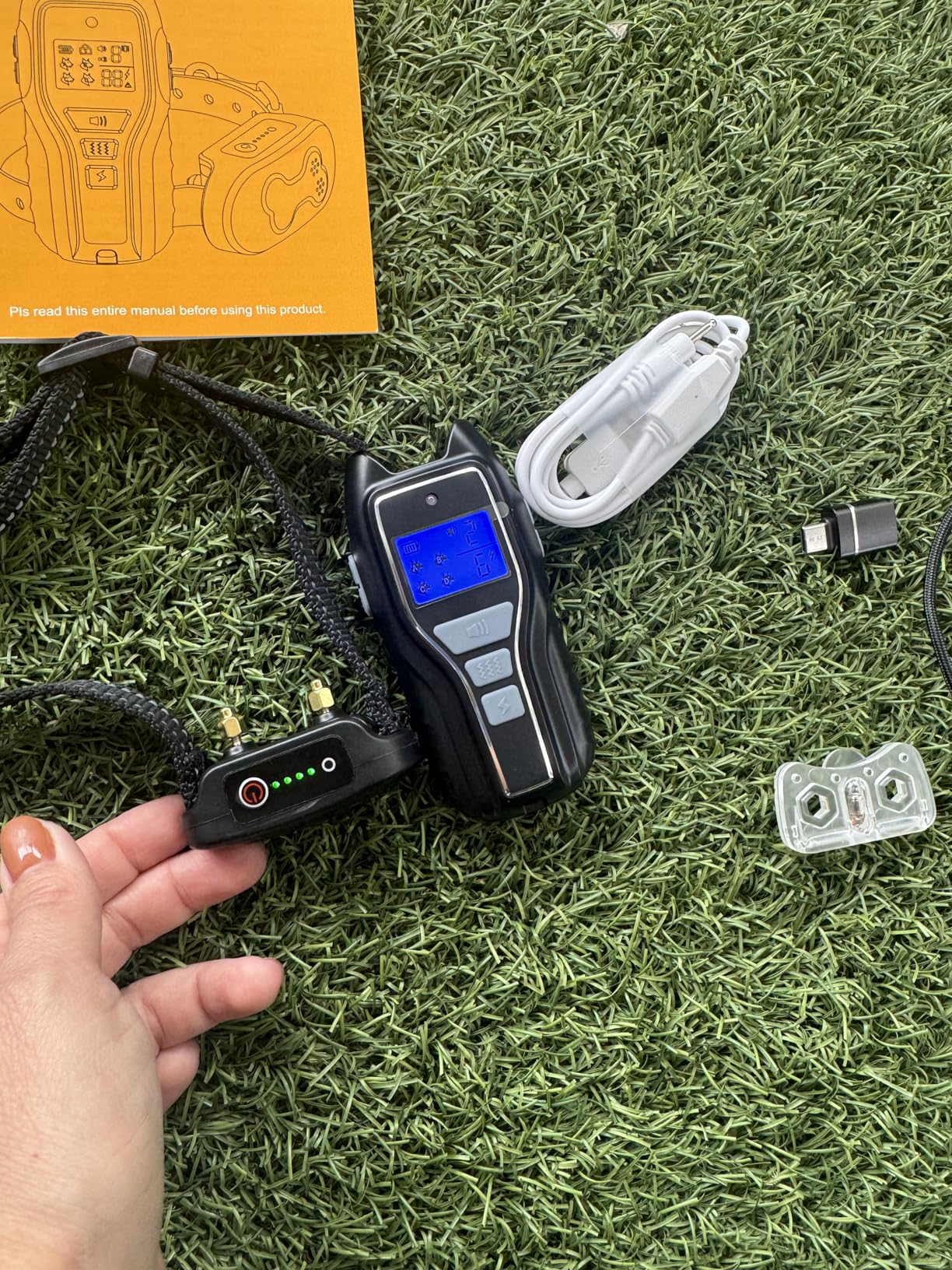 Dog Training Collar with Remote, Waterproof IPX7 E Collar for Dogs, Beep and Vibration Modes, Safe and Humane Training, 2000FT Range, Rechargeable, Fits Small Medium Large Dogs 15-120 lbs (Black) customer photo 2