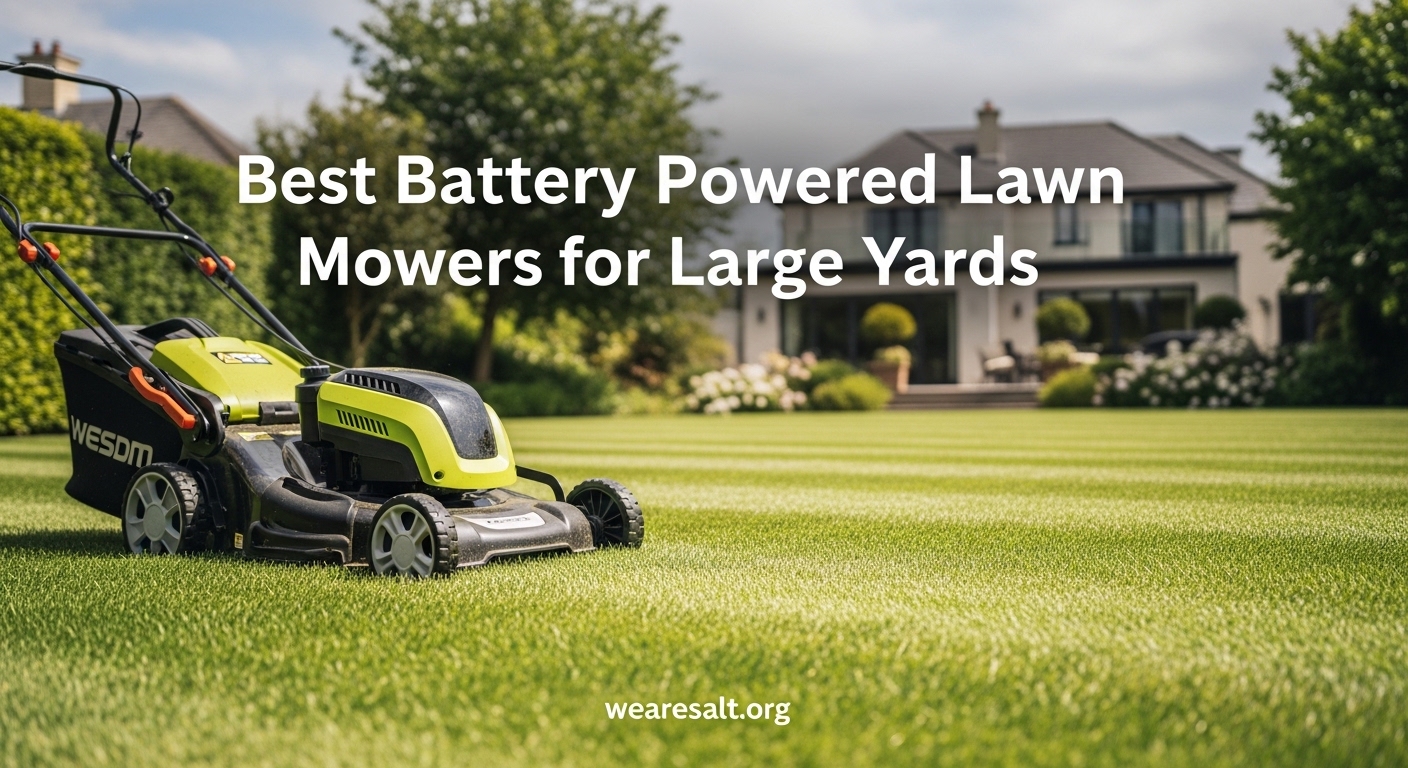 Best Battery Powered Lawn Mowers for Large Yards