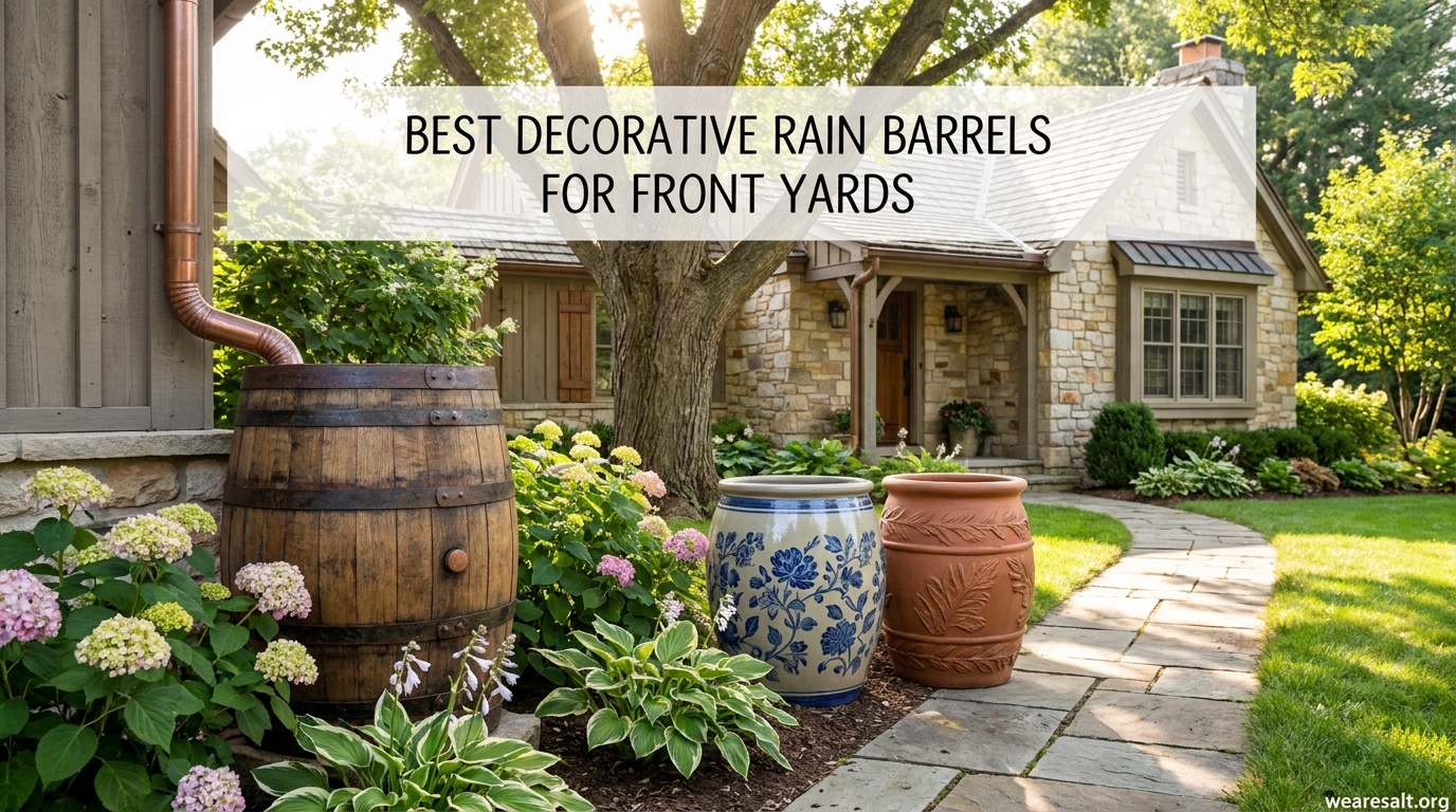 Best Decorative Rain Barrels for Front Yards