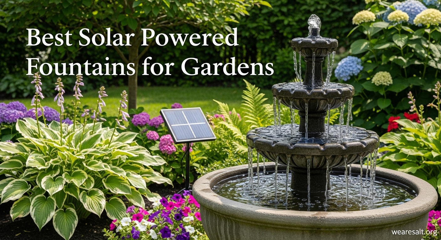 Best Solar Powered Fountains for Gardens
