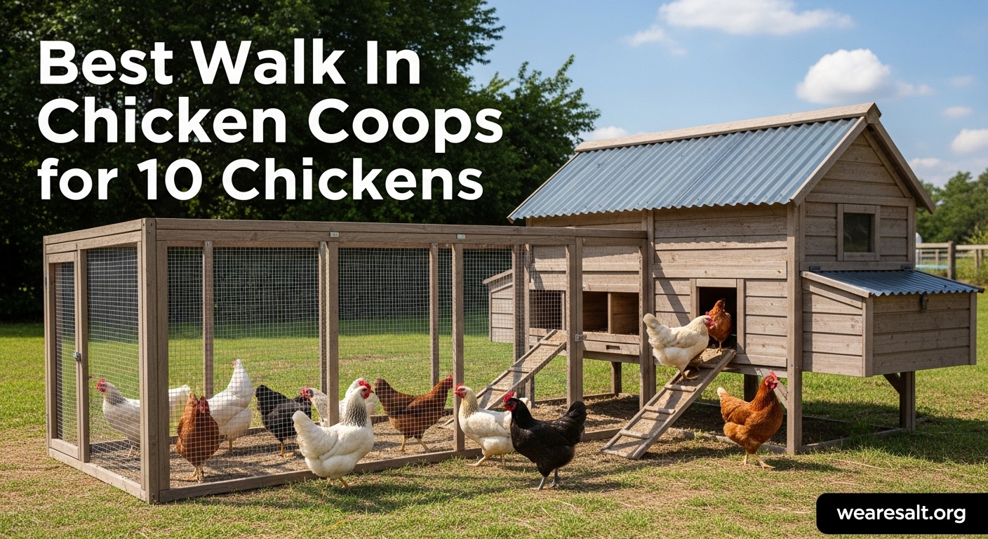 Best Walk in Chicken Coops for 10 Chickens