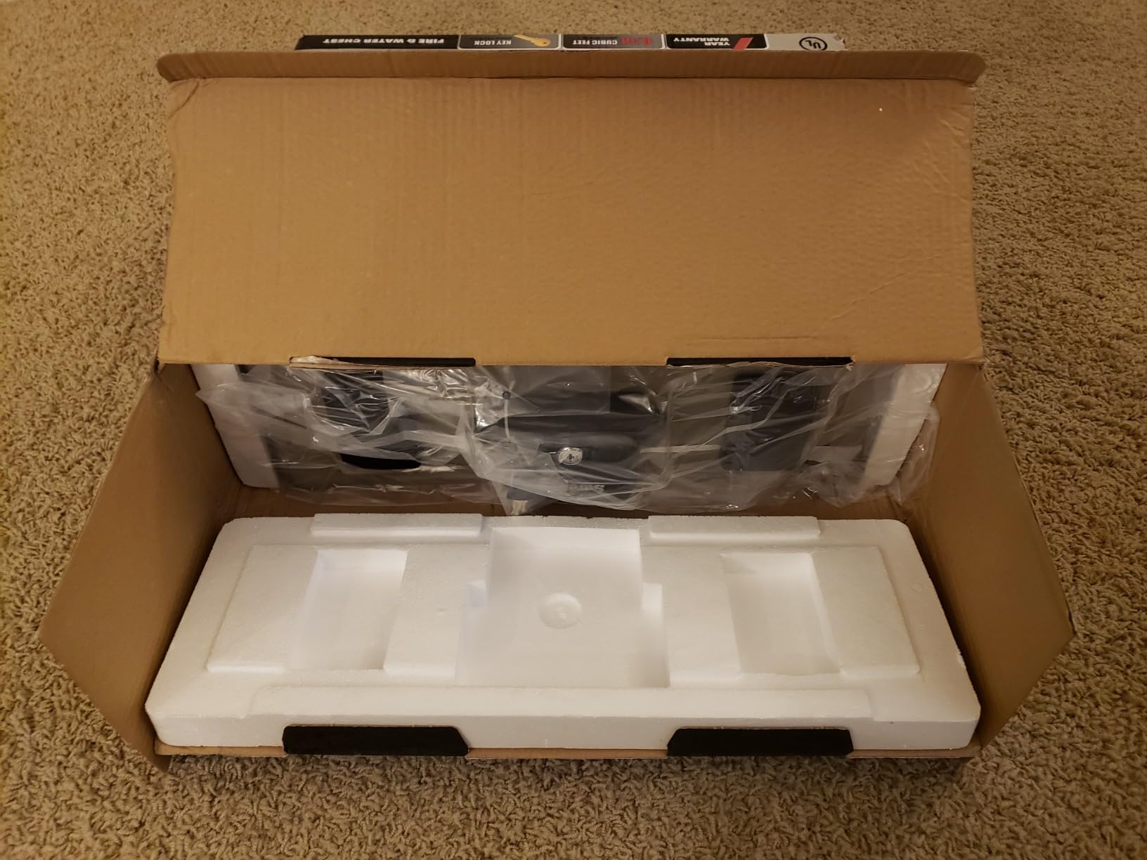FireKing SureSeal Fire Safe with Key Lock, 1 Half Hour Fire Rated, UL Rated and 100 Hour Water Resistant Home Safe, Portable customer photo 1