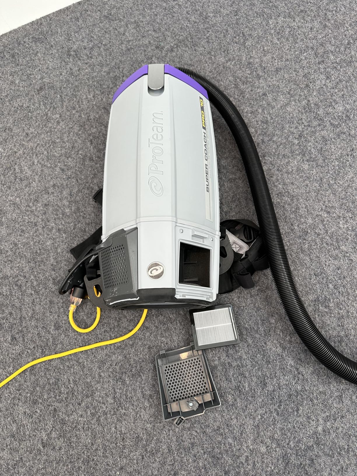ProTeam Super Coach Pro 6 Backpack Vacuum Commercial with 2 Piece Wand Tool Kit, 6 Quart, Corded, 107308 customer photo 2
