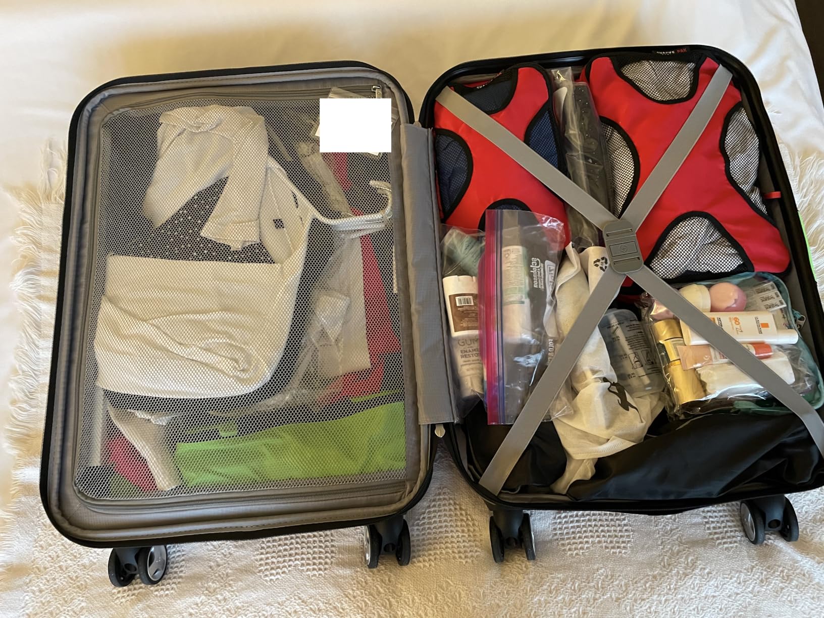 Samsonite Omni PC Hardside Expandable Luggage with Spinner Wheels, Black, 3-Piece Set (20/24/28) customer photo 1