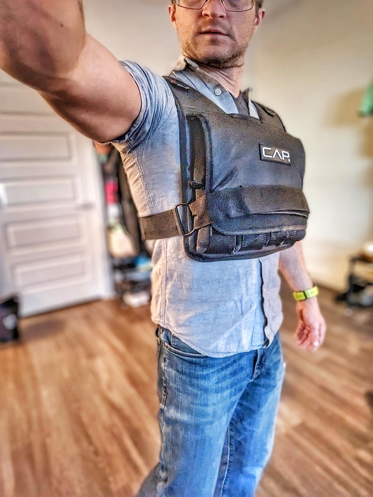 CAP Adjustable Weighted Vest 20-150 lbs for Strength Training, Running & Workouts, Weight Vest for Men & Women, Fitness Training Vest customer photo 1