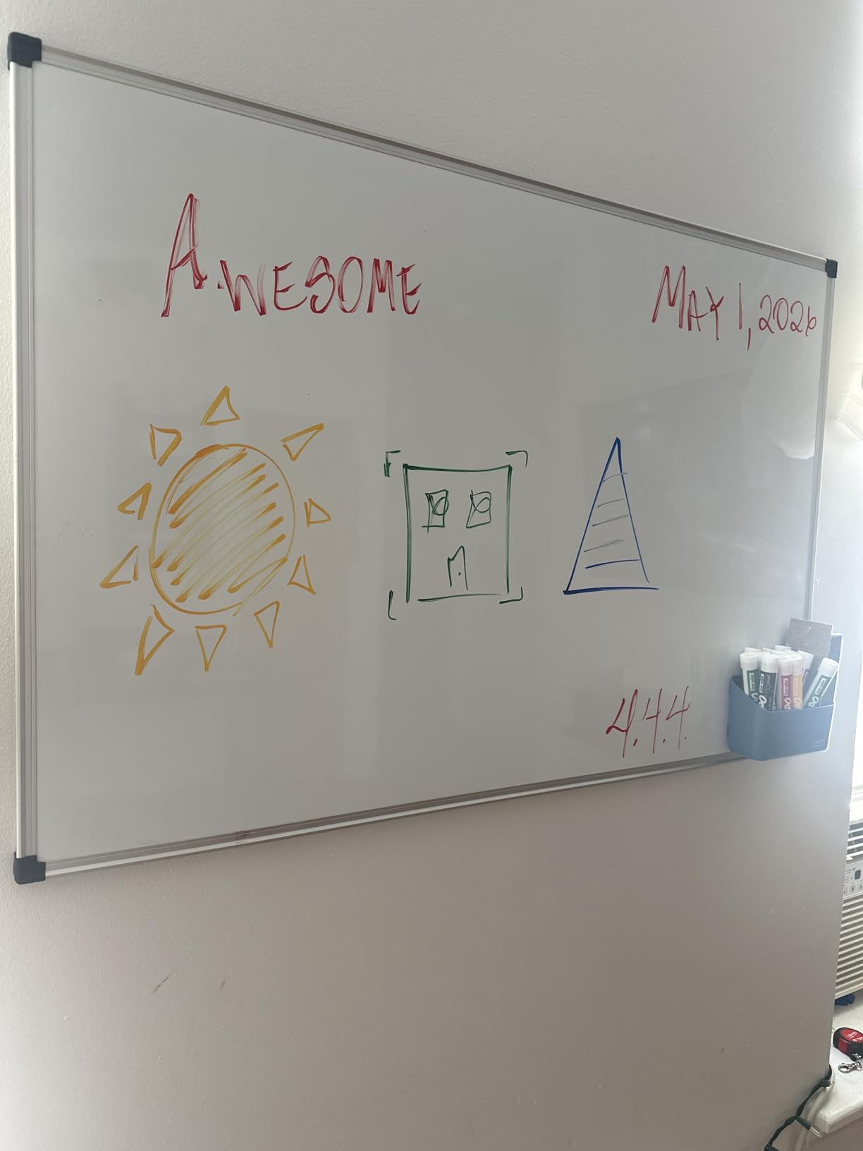 XBoard Magnetic Dry Erase Board/Whiteboard, 36 X 24 Inches Double Sided White Board, Silver Aluminium Frame customer photo 2