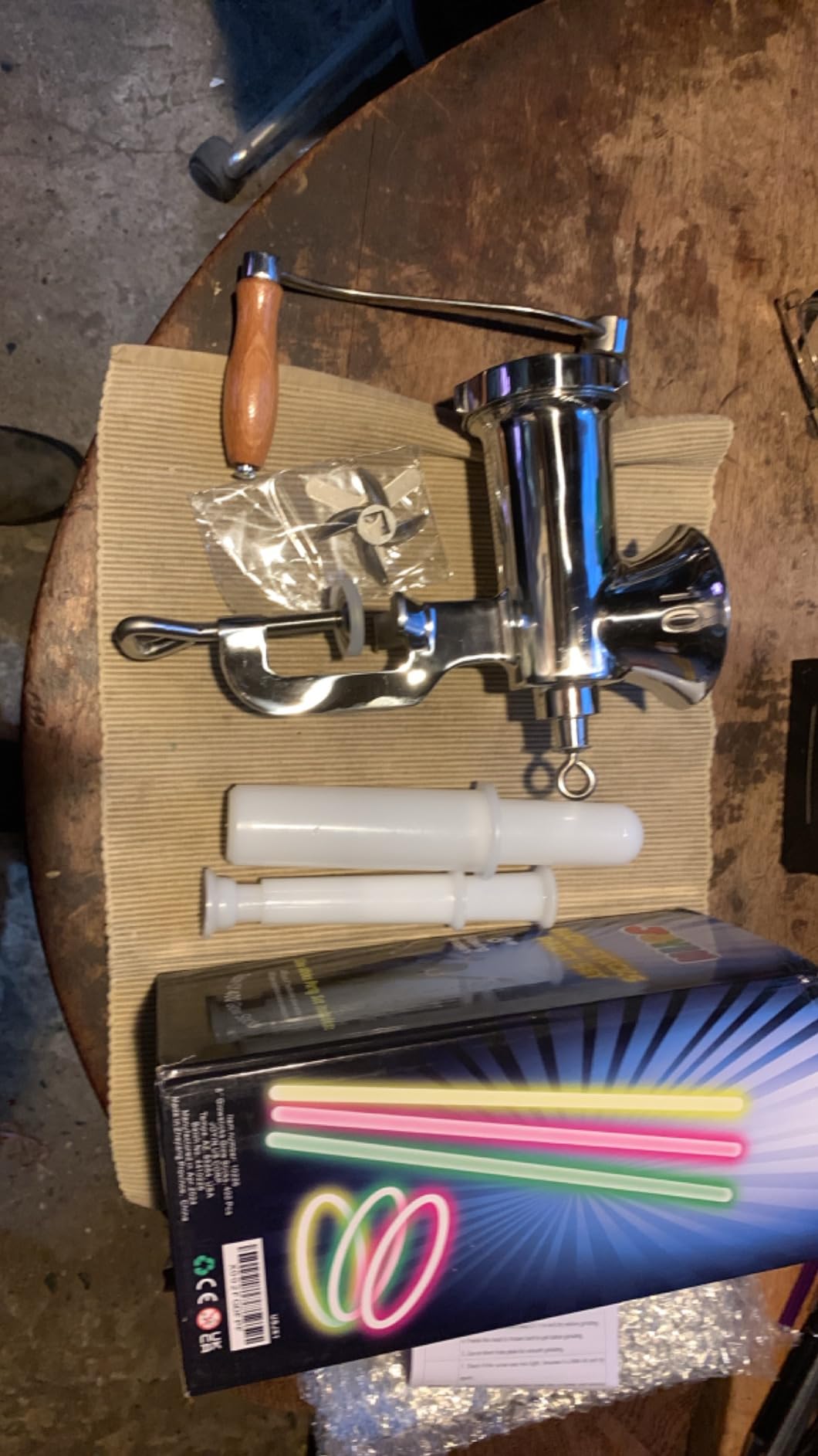 CAM2 304 Stainless Steel Heavy Duty Manual Meat Grinder #10 Clamp-on Hand Grinder With 420 Stainless Steel Blade (10#) customer photo 1