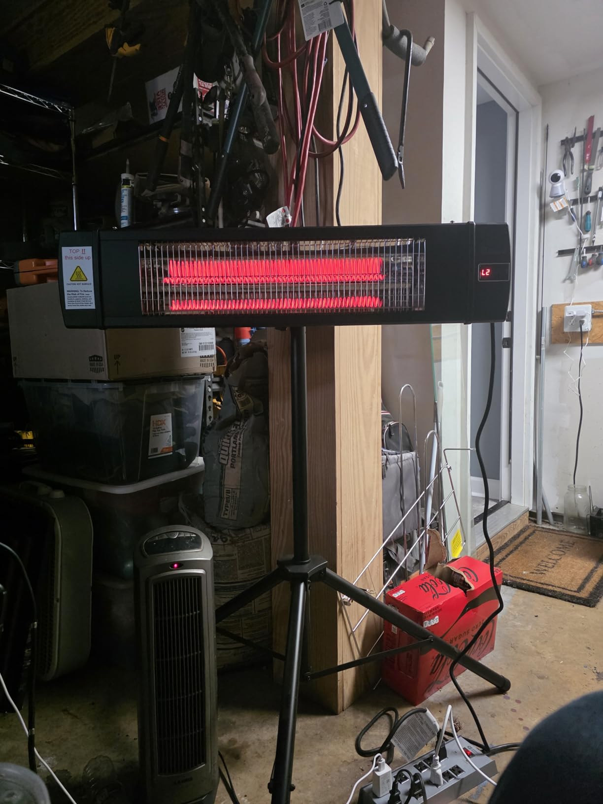 DR. INFRARED HEATER Portable Infrared Indoor and Outdoor Space Heater for Patio, Garage, Commercial & Residential With Remote Control, Black customer photo 1