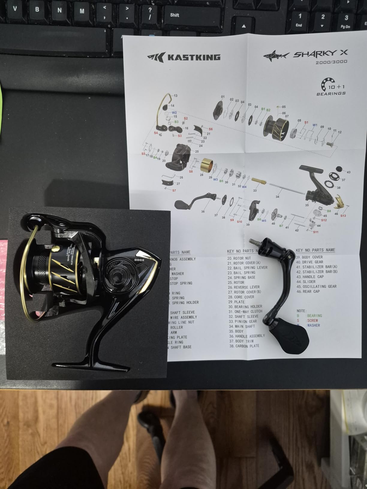 KastKing Sharky Spinning Reel - Saltwater & Freshwater, Carbon Fiber Drag 33-39.5LB, 10+1 Stainless Bearings customer photo 2