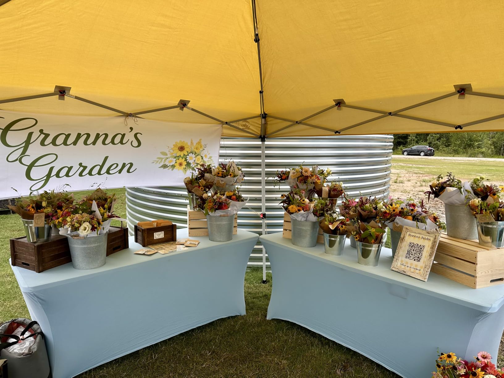 CROWN SHADES 10x10 Pop Up Canopy Tent with One Push Setup, Grid White customer photo 2