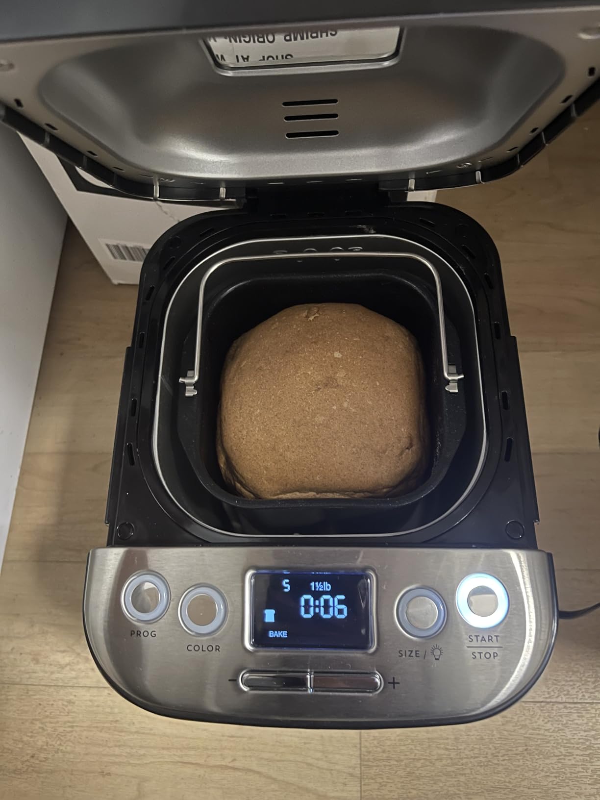 Cuisinart Bread Maker Machine, Stainless Steel Automatic Bread Machine with 12 Menu Options, 3 Loaf Sizes up to 2 Lb., 3 Crust Colors, Removable Nonstick Baking Pan & Kneading Paddle, CBK-110NAS customer photo 2