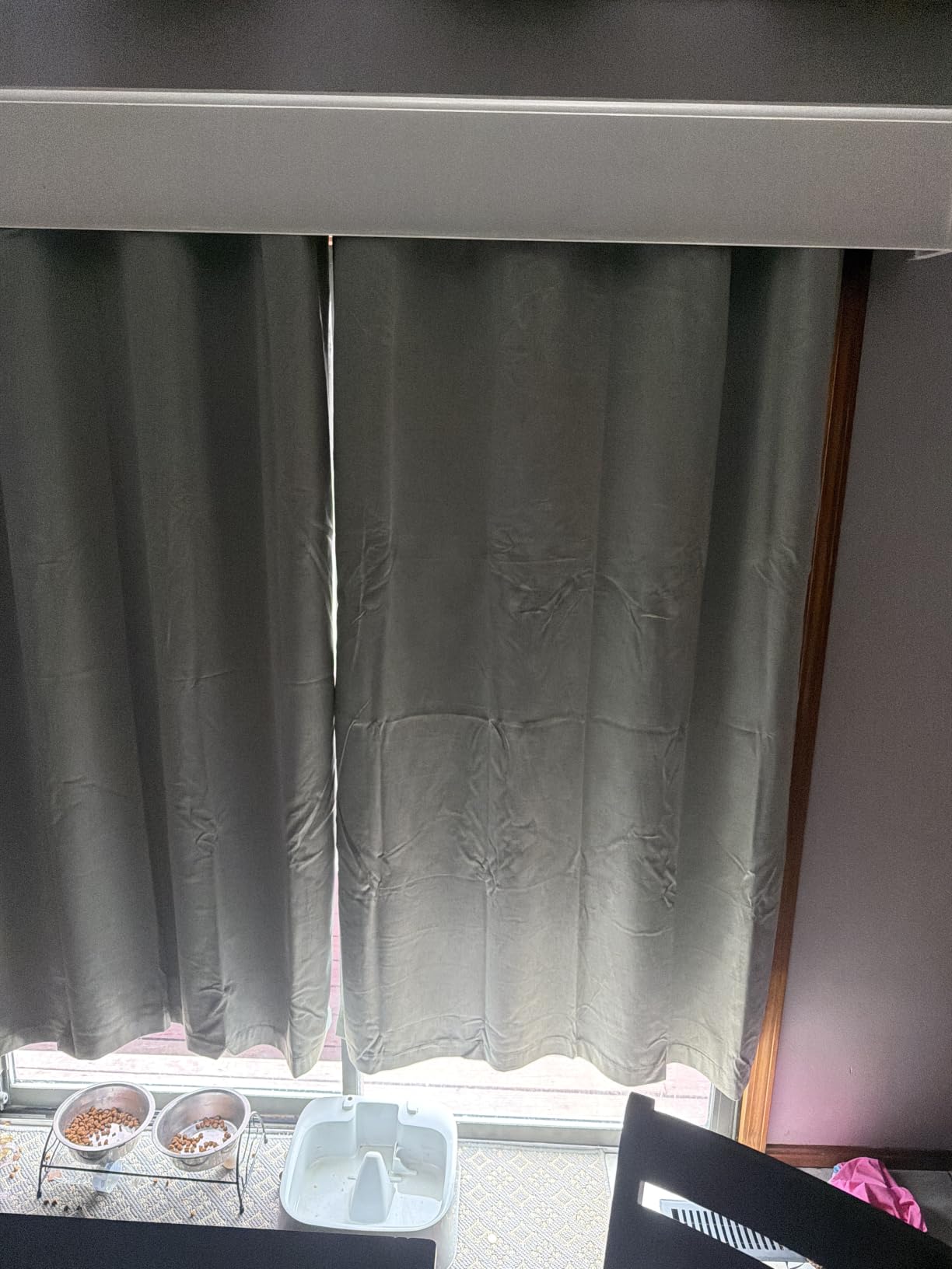 H.VERSAILTEX Linen 100% Blackout Curtains for Bedroom Full Light Blocking Curtains, Textured Window Curtain for Living Room 84 inch Grommet, Energy Efficient Curtains White Liner(2 Panels, Natural) customer photo 2