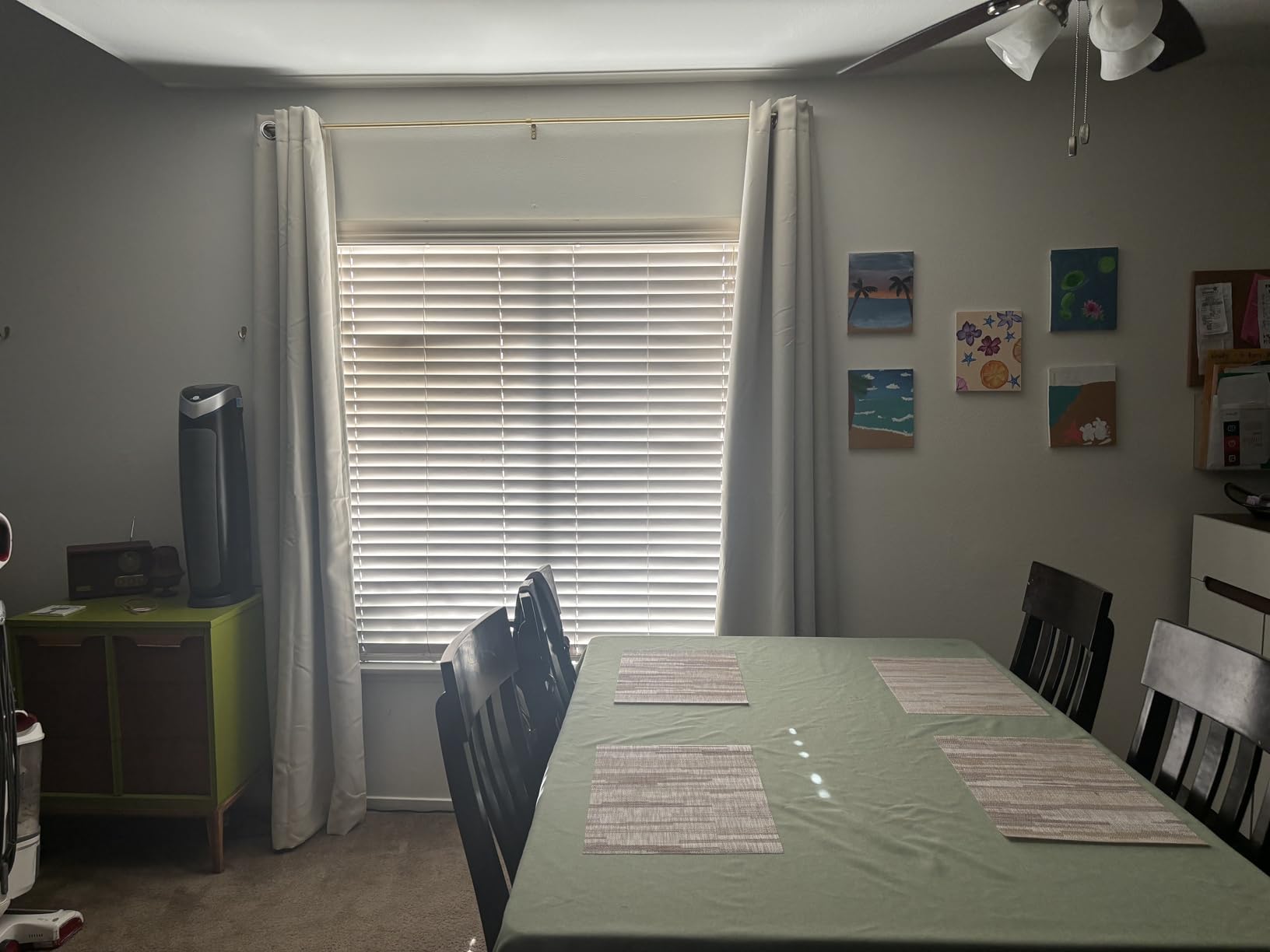 NICETOWN Grey Full Shade Curtain Panels, Pair of Energy Smart & Noise Blocking Out Blackout Drapes for Dining Room Window, Thermal Insulated Guest Room Lined Window Dressing (Gray, 52 x 84 inch) customer photo 2