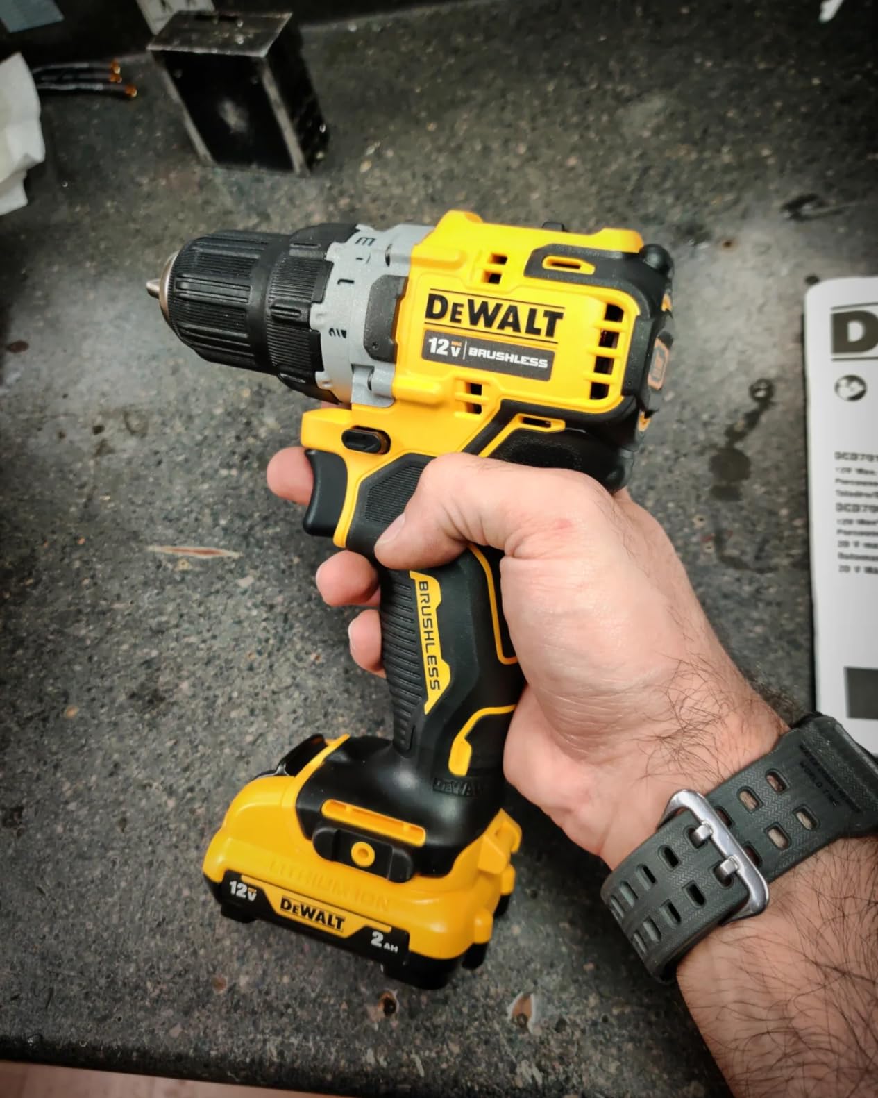 DEWALT XTREME 12V MAX* Cordless Drill / Driver Kit, 3/8-Inch (DCD701F2) customer photo 1