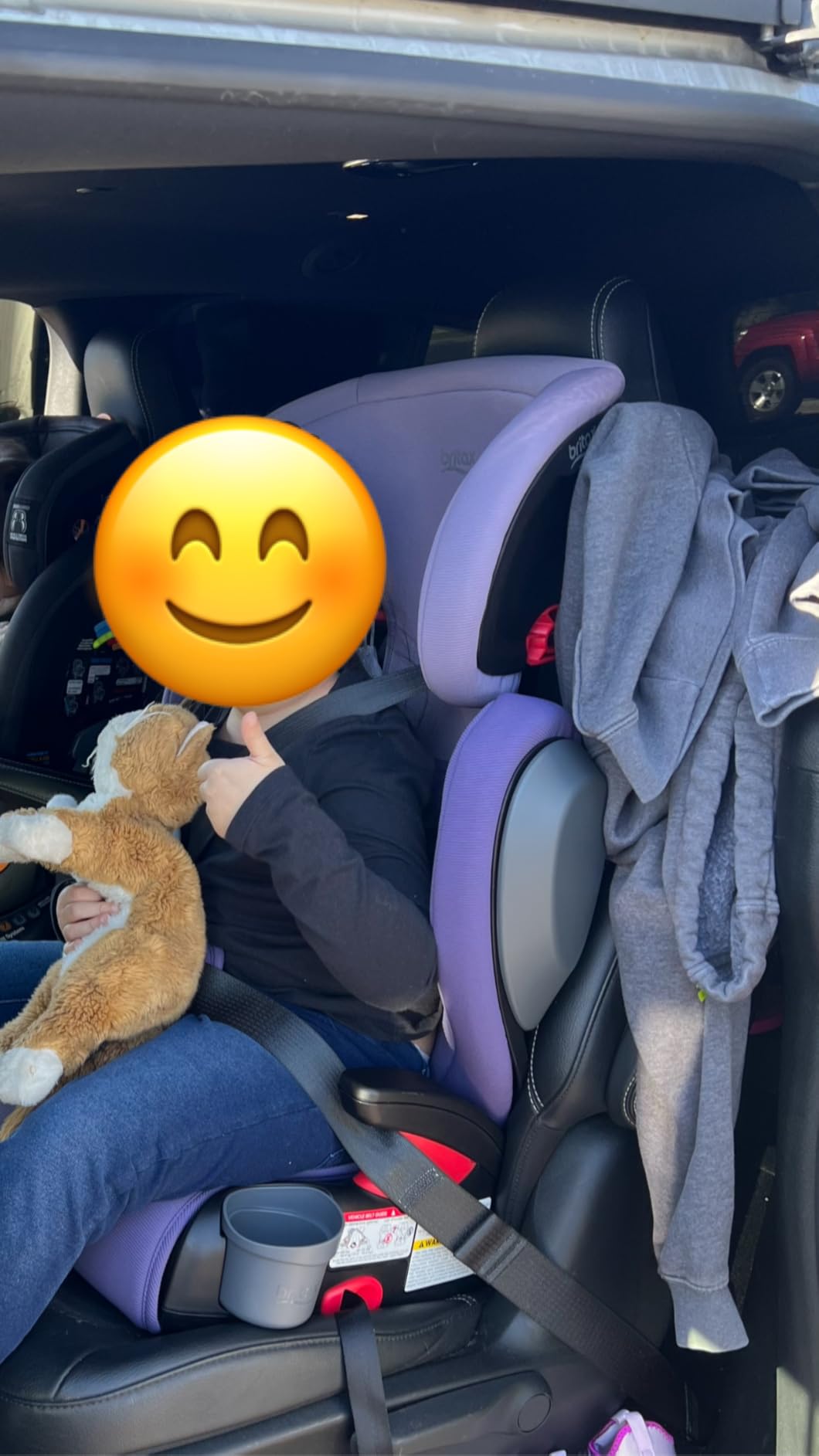 Britax Skyline 2-Stage Belt-Positioning Booster Car Seat, Dusk - Highback and Backless Seat customer photo 2