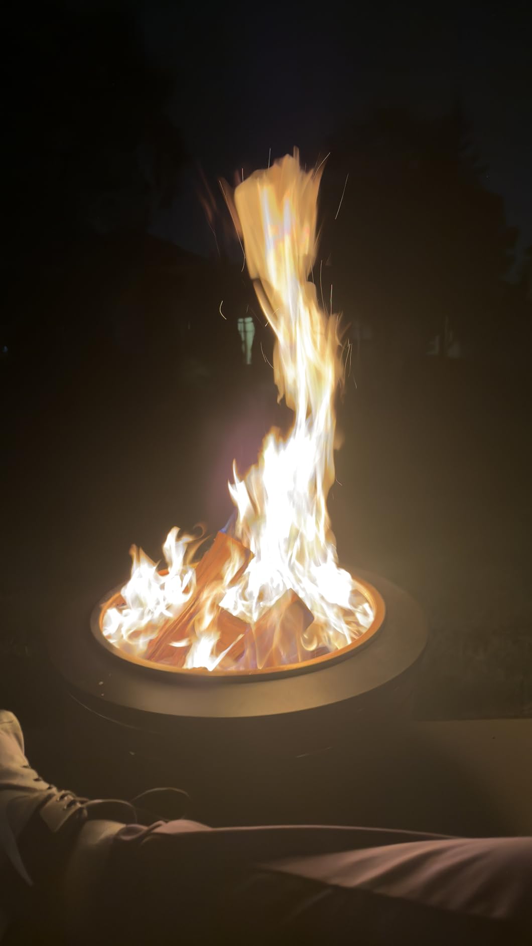 TIKI Patio Smokeless Fire Pit, 25 in Wood Burning Fire Pit with Cover customer photo 2