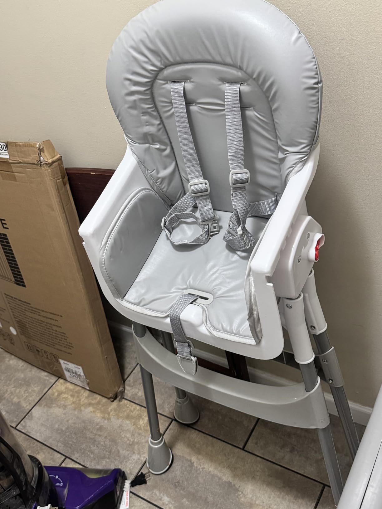 Dream On Me Portable 2-in-1 Tabletalk High Chair, Convertible Compact High Chair, Light Weight Portable Highchair, Grey customer photo 1