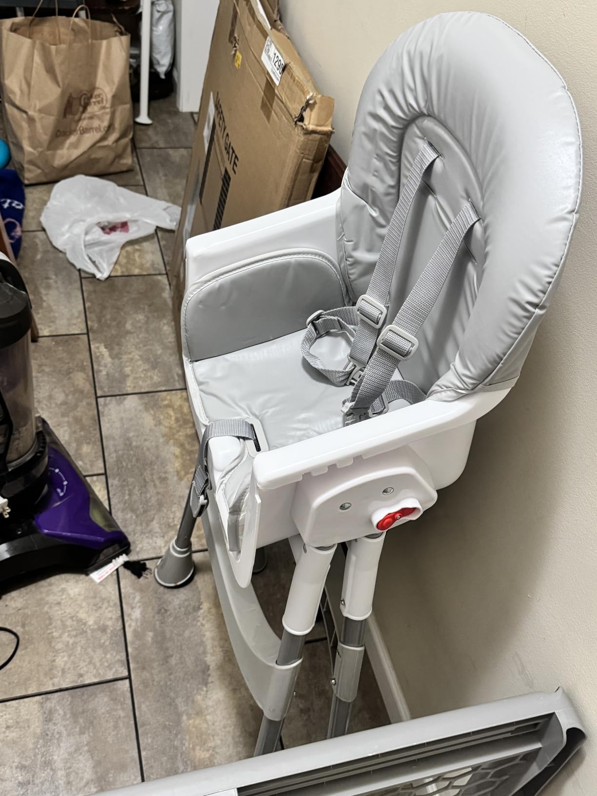 Dream On Me Portable 2-in-1 Tabletalk High Chair, Convertible Compact High Chair, Light Weight Portable Highchair, Grey customer photo 2