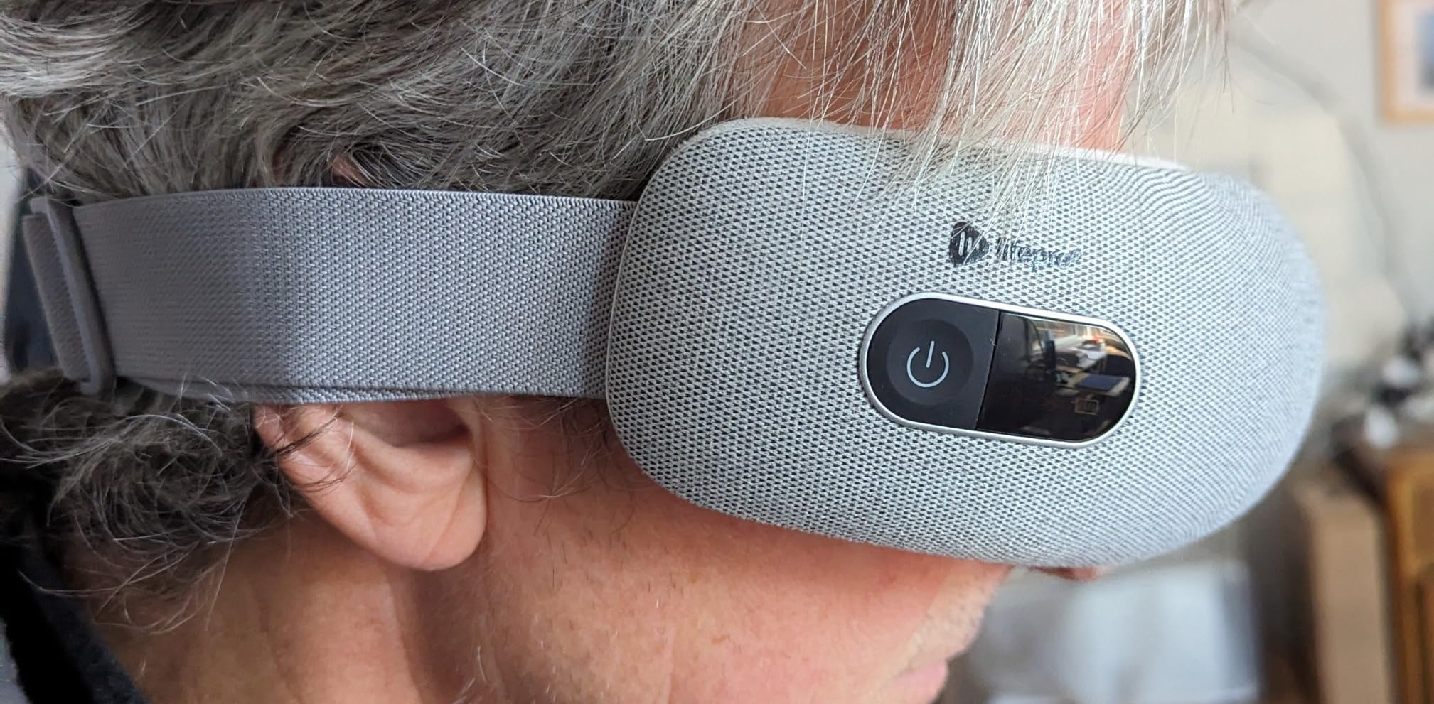 LifePro Portable Eye Massager with Heat & Vibration - FSA/HSA Eligible Rechargeable Heated Migraine Mask with Bluetooth Music - 4 Soothing Modes for Compression Massage to Help Reduce Puffy & Dry Eyes customer photo 1