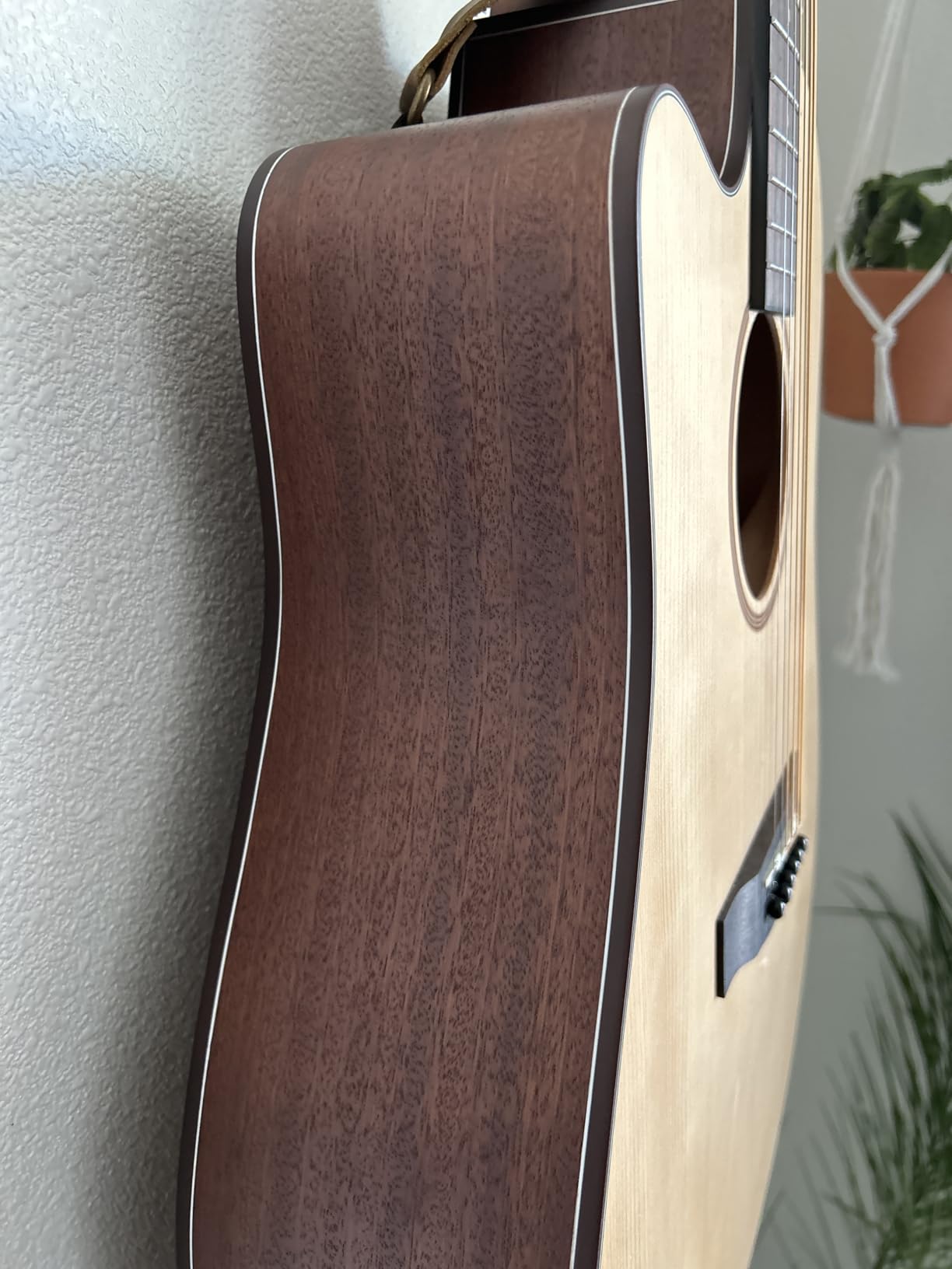 Donner 3/4 Acoustic Guitar Kit 36 Inch Dreadnought Acustica Guitarra Bundle for Beginner Adult Youth Travel With Steel String Spruce Wood Gig Bag Tuner Pickguard Right Hand customer photo 1