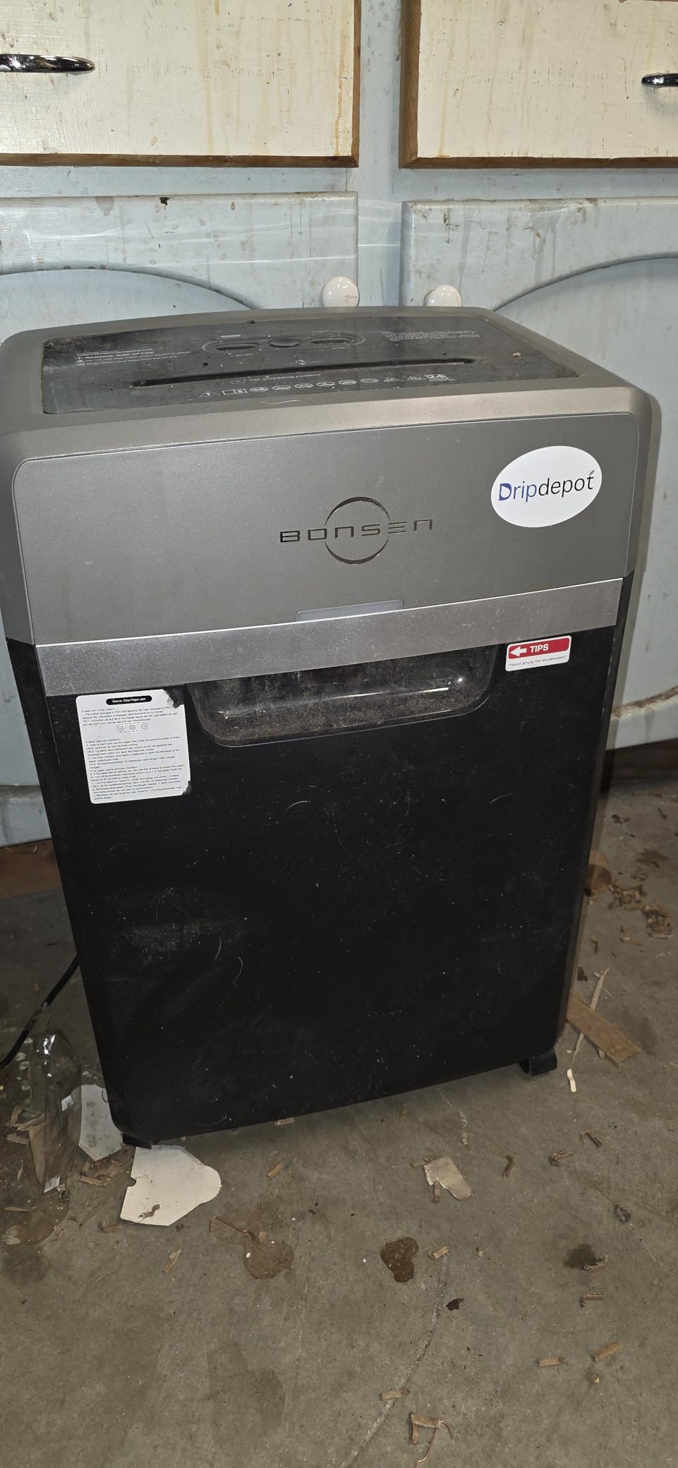 BONSEN Heavy Duty Paper Shredder, 24-Sheet Cross-Cut Shredder, 40-Min Continuous Running Time, Commercial Grade Shredder for Office, 9-Gallon Big Basket, 55dB Super Quiet, P-4 High Security (S3105) customer photo 1