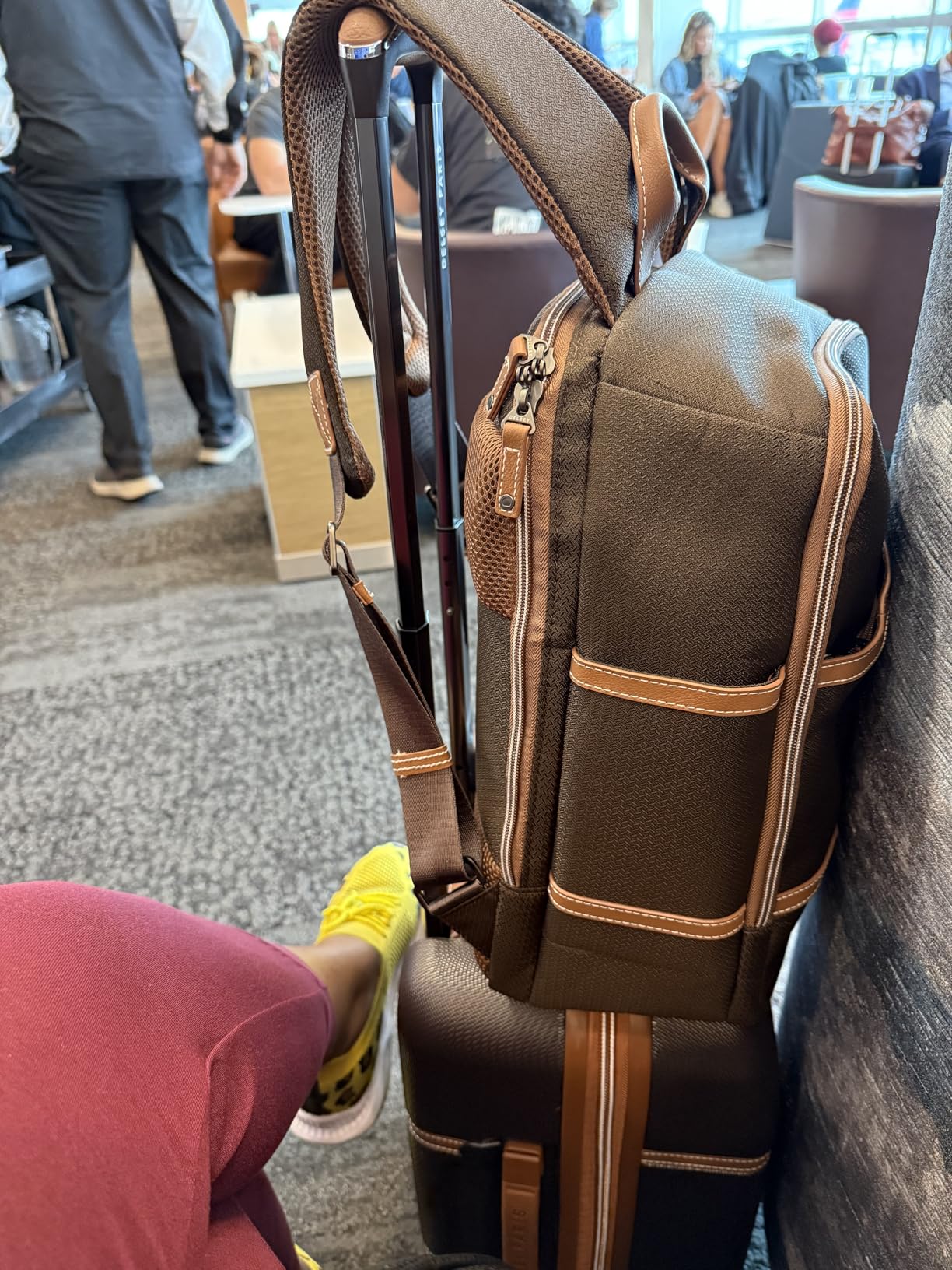 DELSEY PARIS Chatelet Air 2.0 Checked Suitcase 28 Inch Large, Hardside Polycarbonate Luggage, Dual-Density Spinner Wheels, TSA Lock, Angora customer photo 1