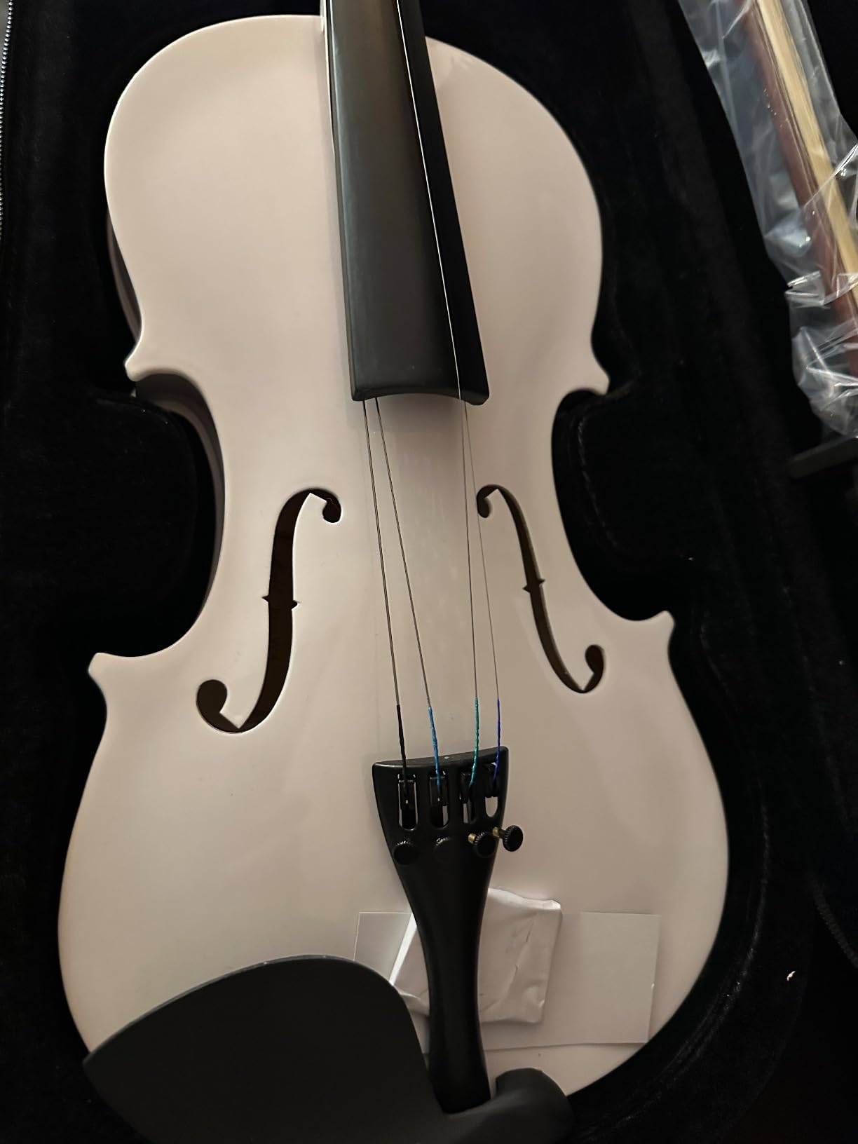 Vangoa 4/4 Full Size Beginner Violin Set, Acoustic Violin for Adults, Teens and Children over 11, Violin Beginner Set (with Hard Case, Rosin, Shoulder Rest, Bow, Spare Strings, Mutes and Black Set) customer photo 2