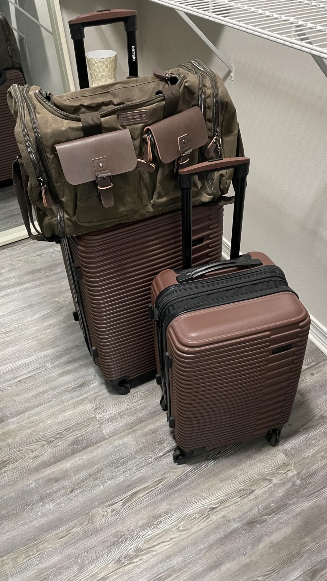 Wildroad Waxed Canvas Duffle Bag - 50L Waterproof Weekender Overnight Travel Bag customer photo 1