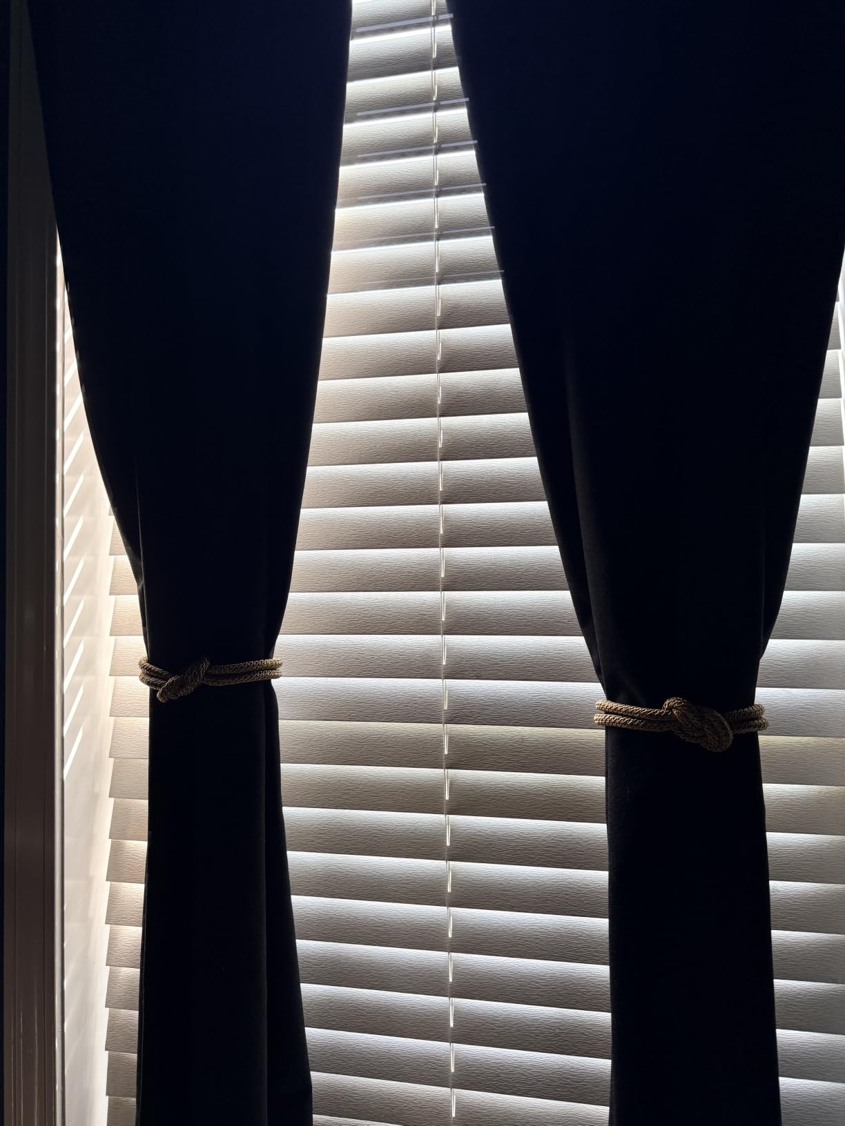 Joydeco 100% Blackout Curtains for Bedroom - Nature Linen 84 Inch Long customer photo 1